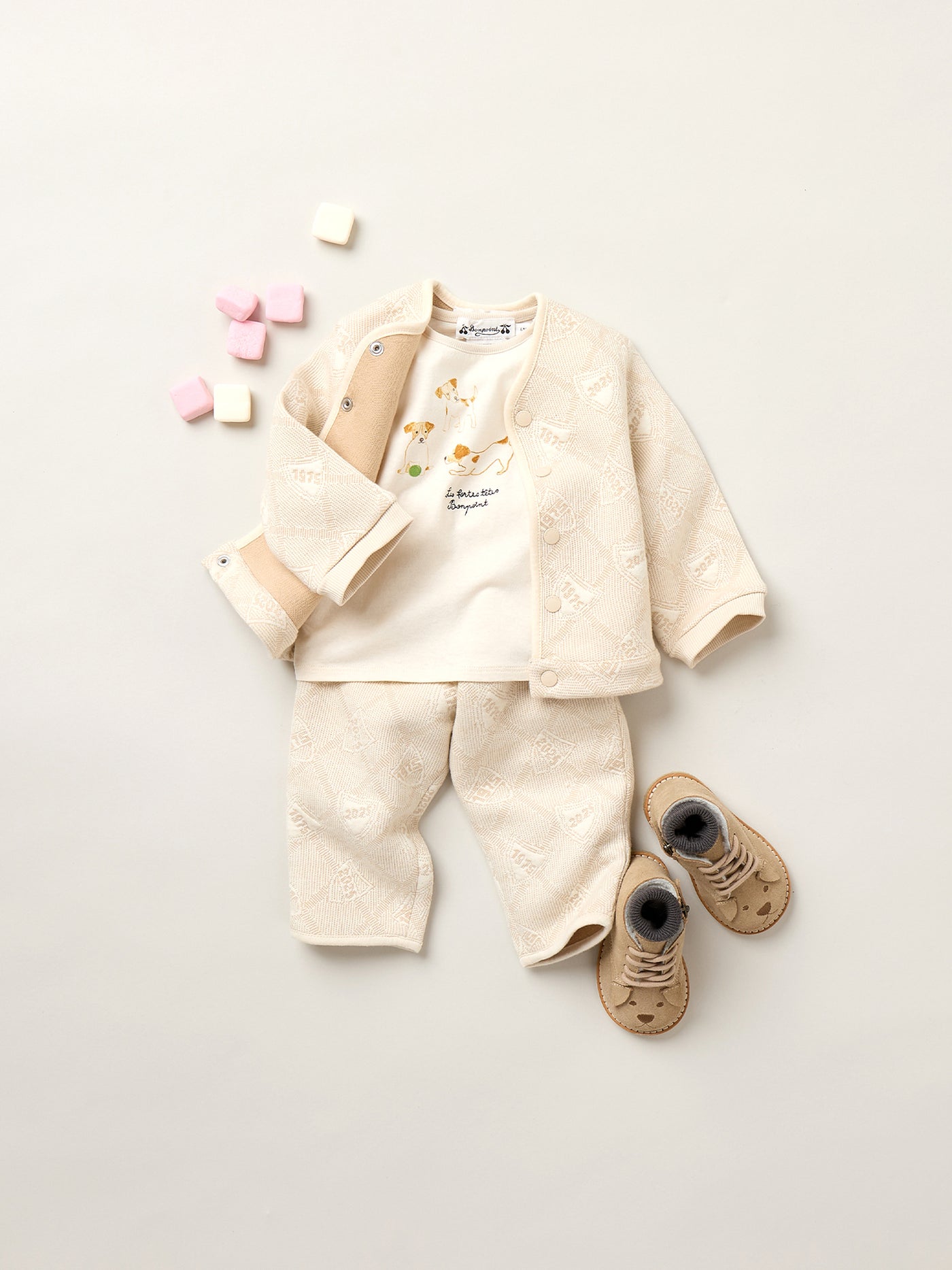 Eris Stepp-Sweatshirt mit Jacquardmuster aus Bio-Baumwolle