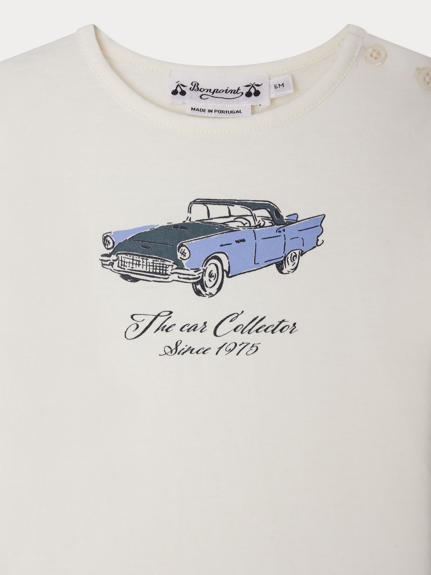Tahsin T-shirt with car print in organic cotton