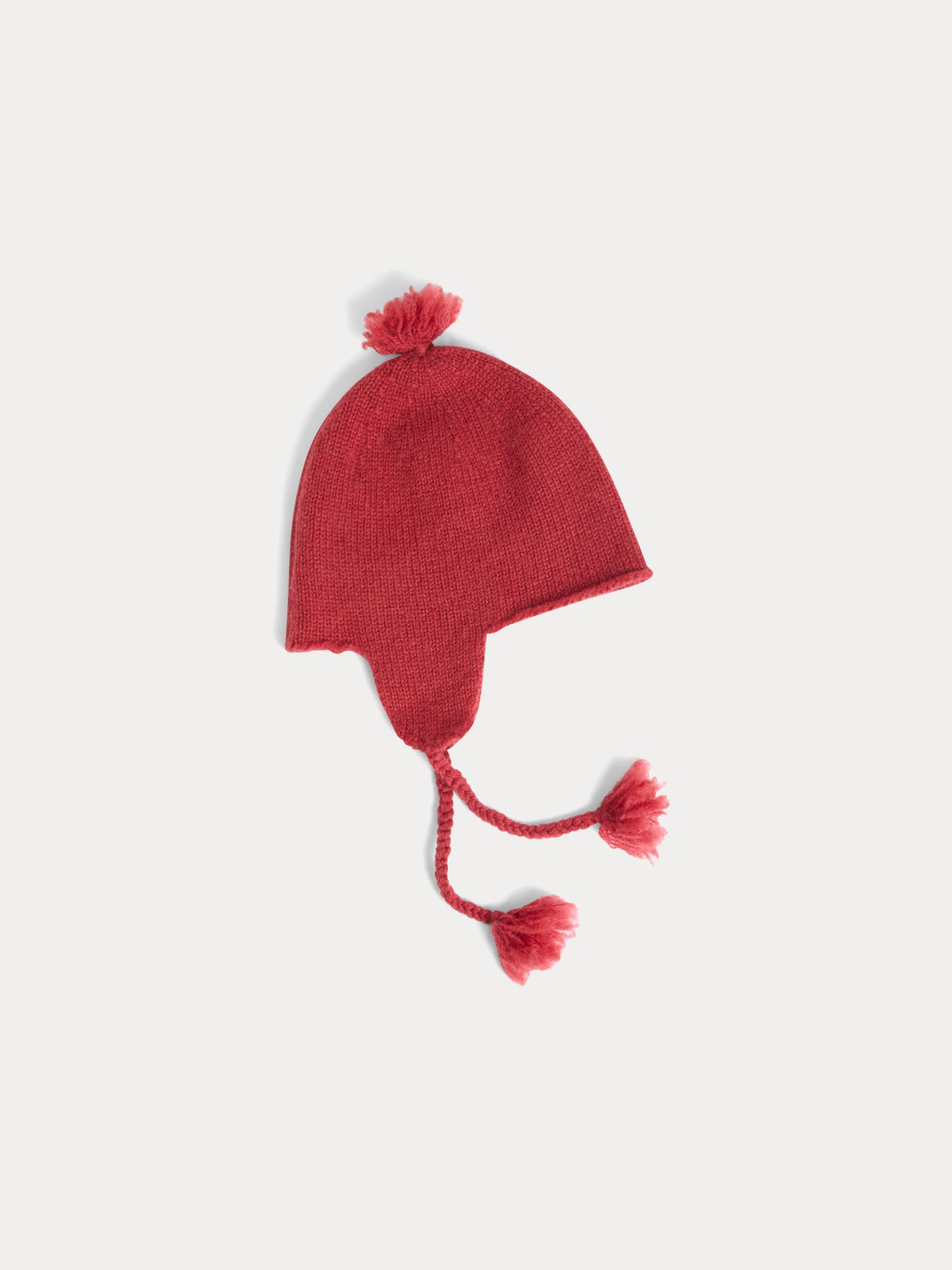 Bonnet Tinna en cachemire framboise