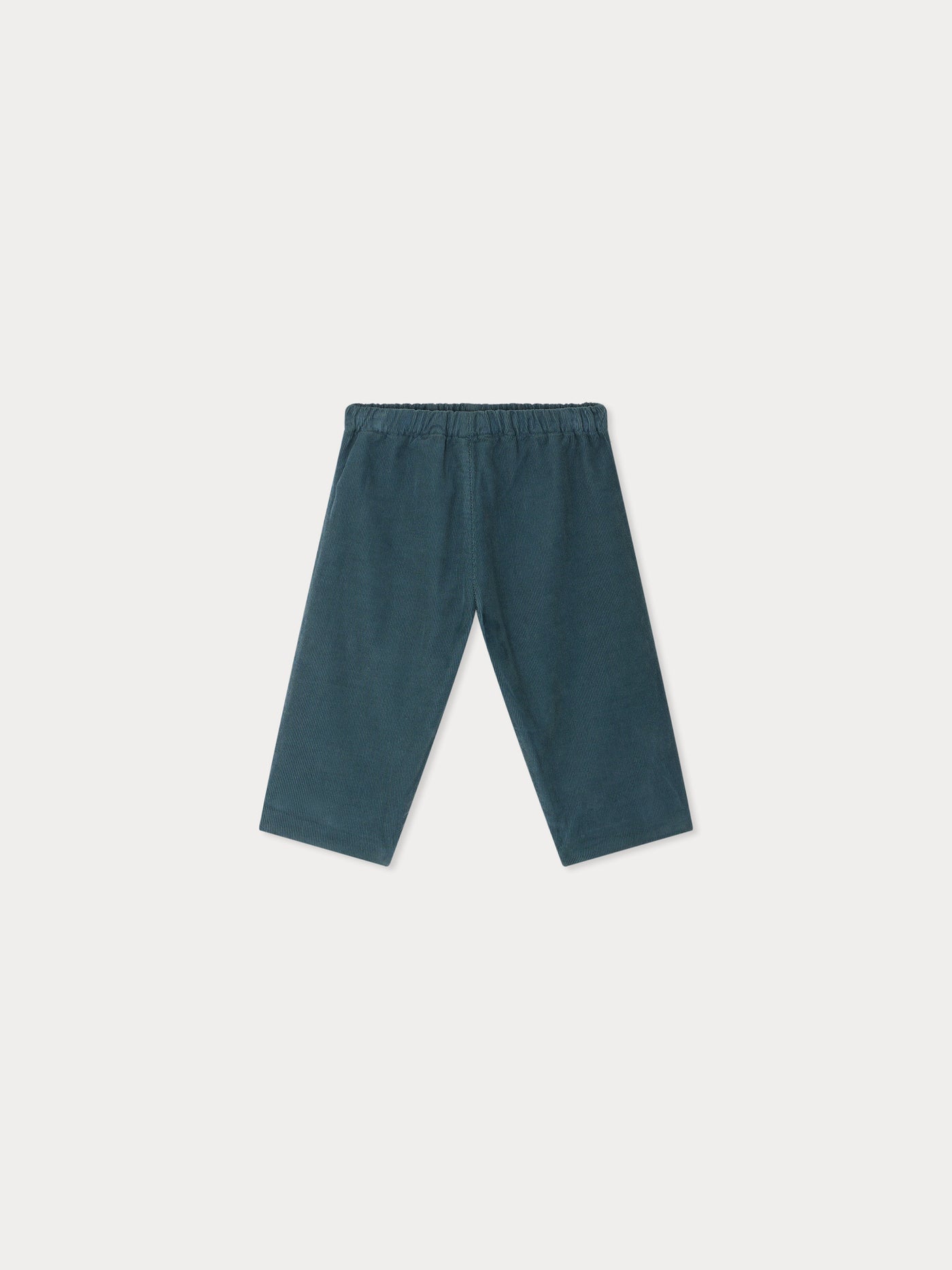 Pantaloni dandy in velluto di cotone biologico verde
