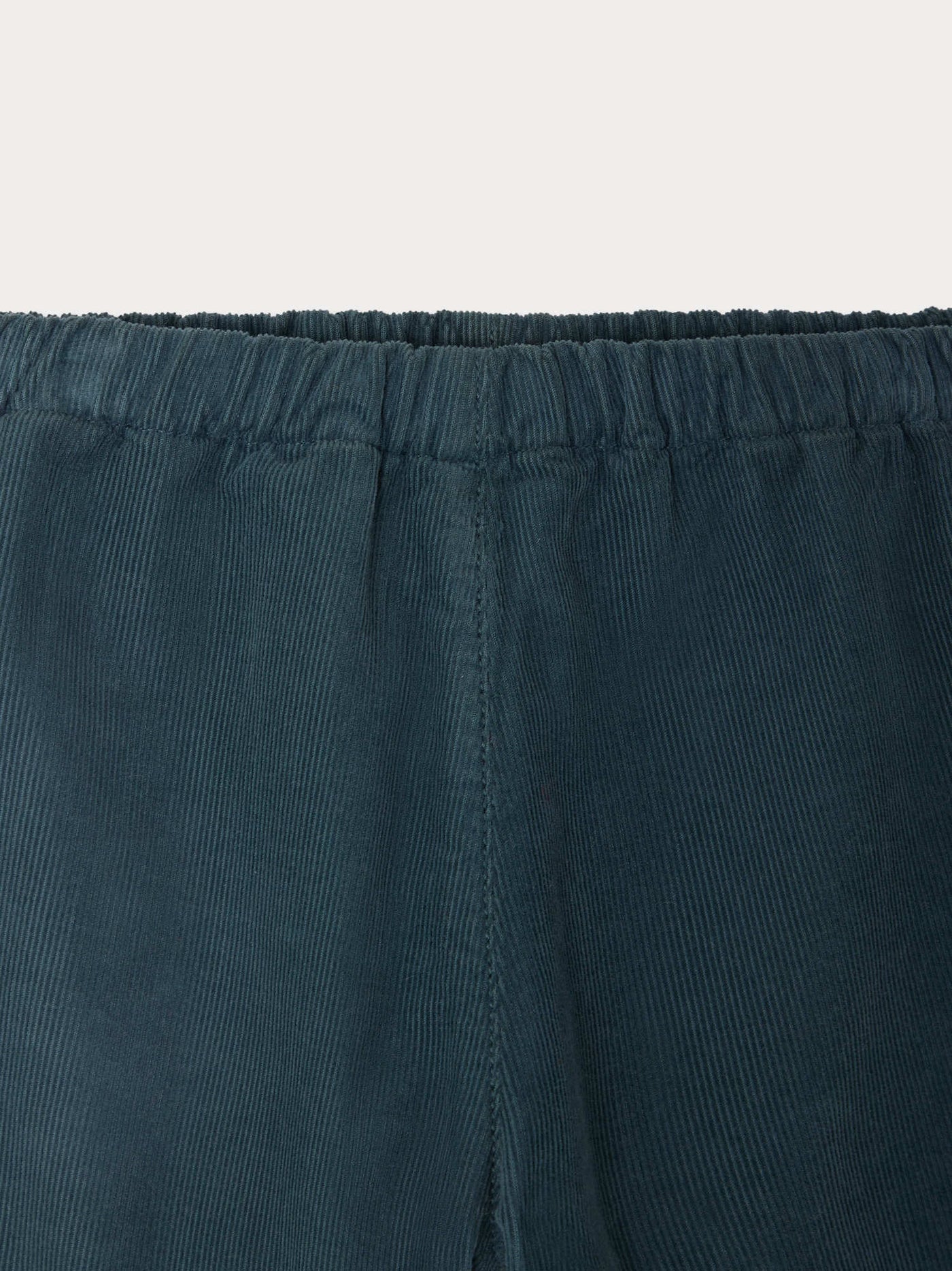 Pantaloni dandy in velluto di cotone biologico verde