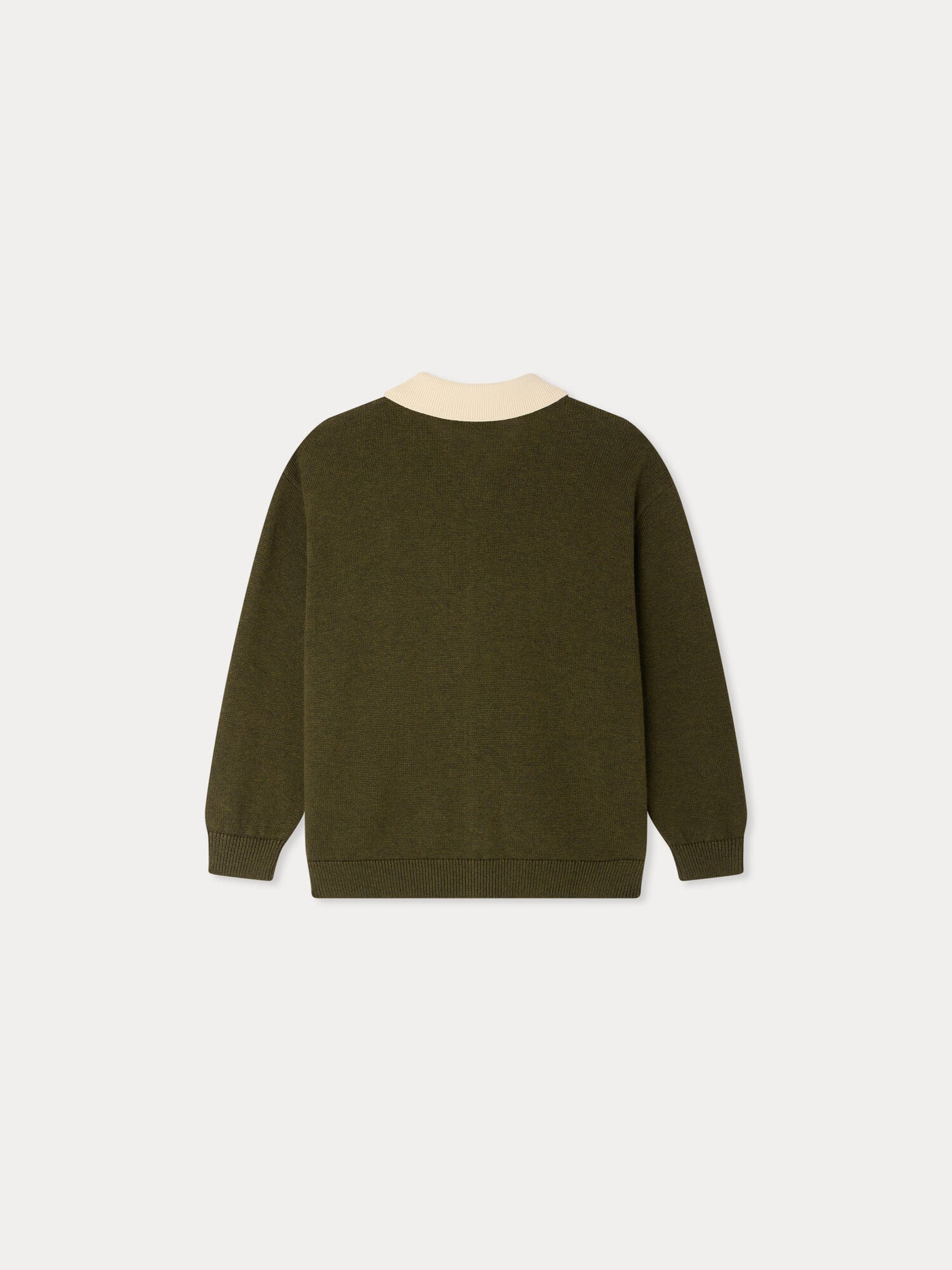 Martin cardigan with zipper in organic cotton