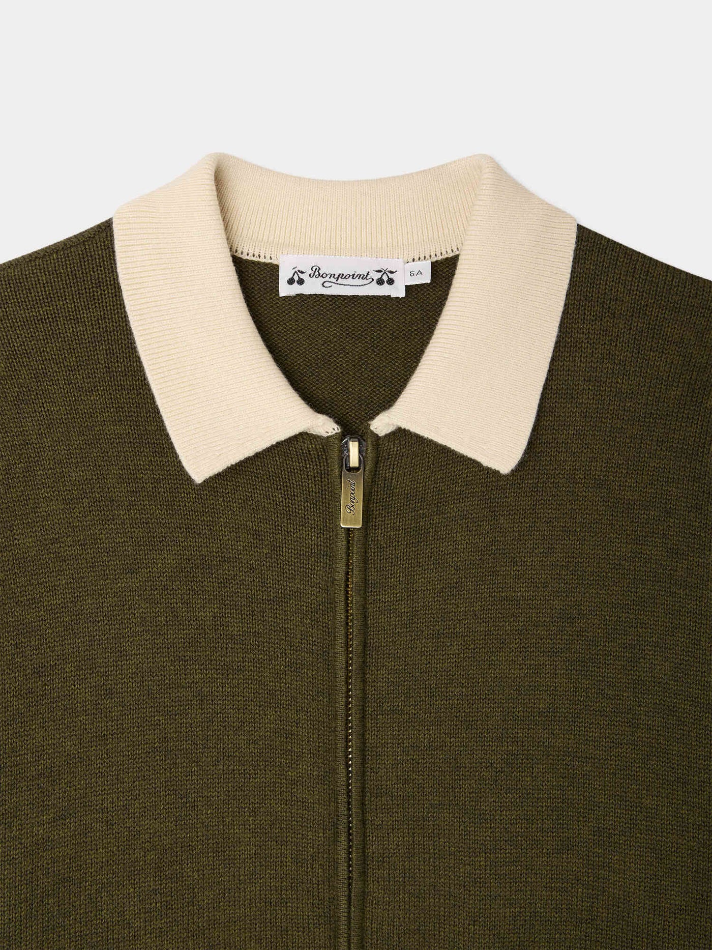 Martin cardigan with zipper in organic cotton