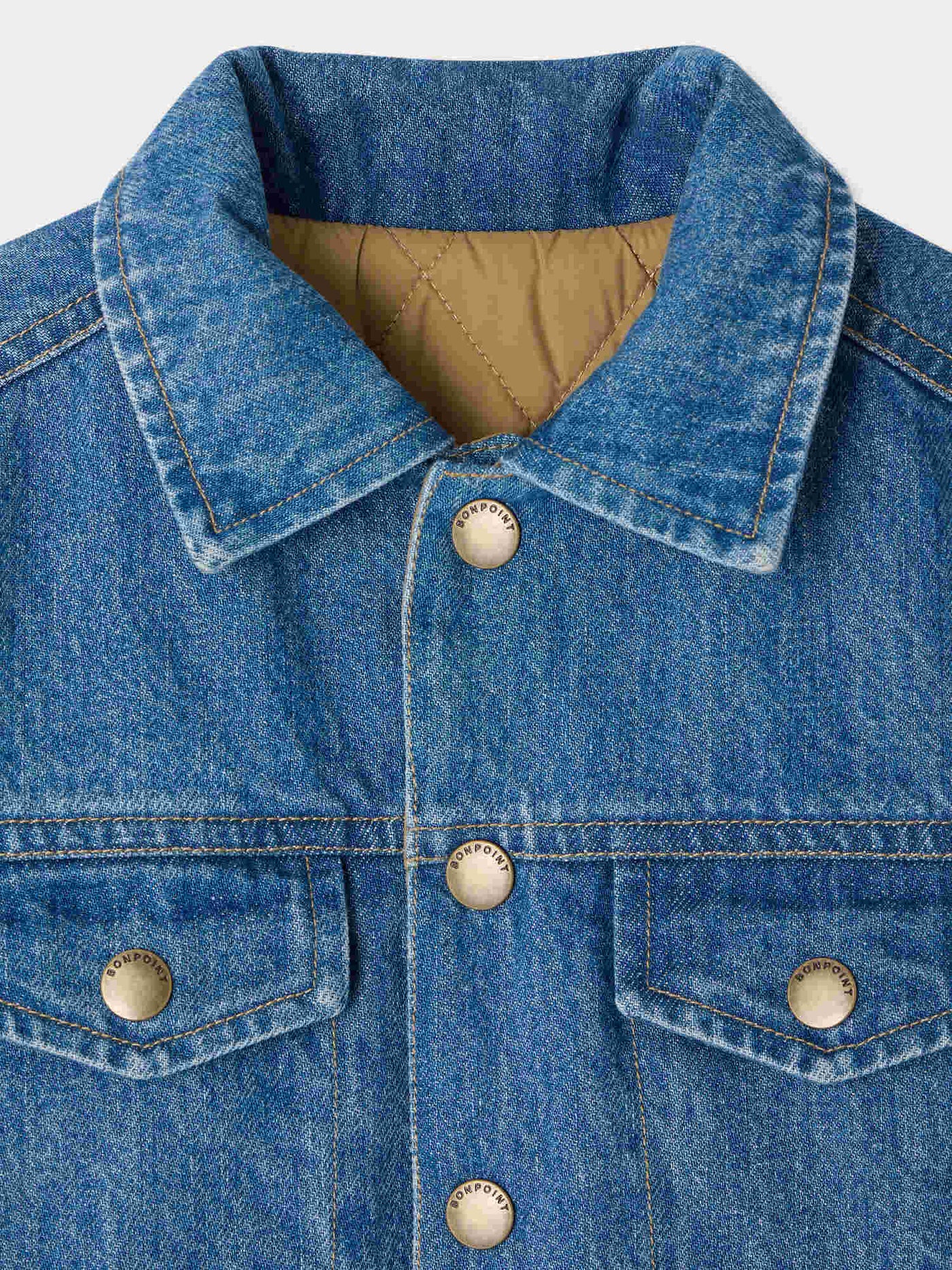 Veste réversible Marvin avec broderie au dos en coton biologique