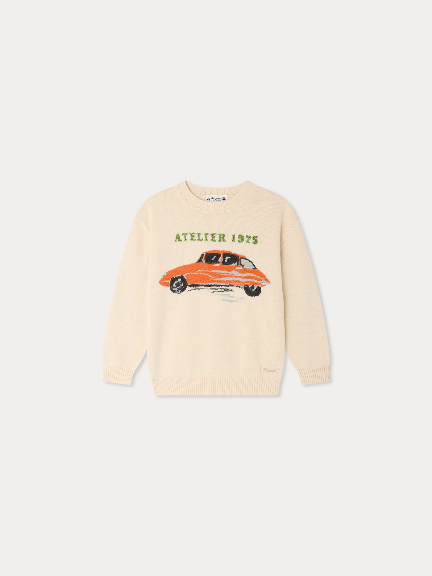 Pullover Martinez mit handbesticktem Auto-Motiv