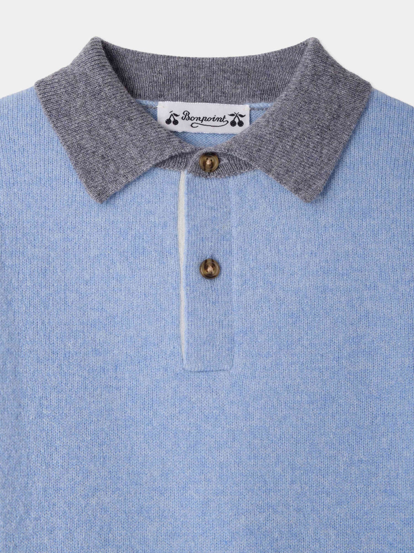 Pullover Jameson mit Kontrastkragen aus Kaschmir