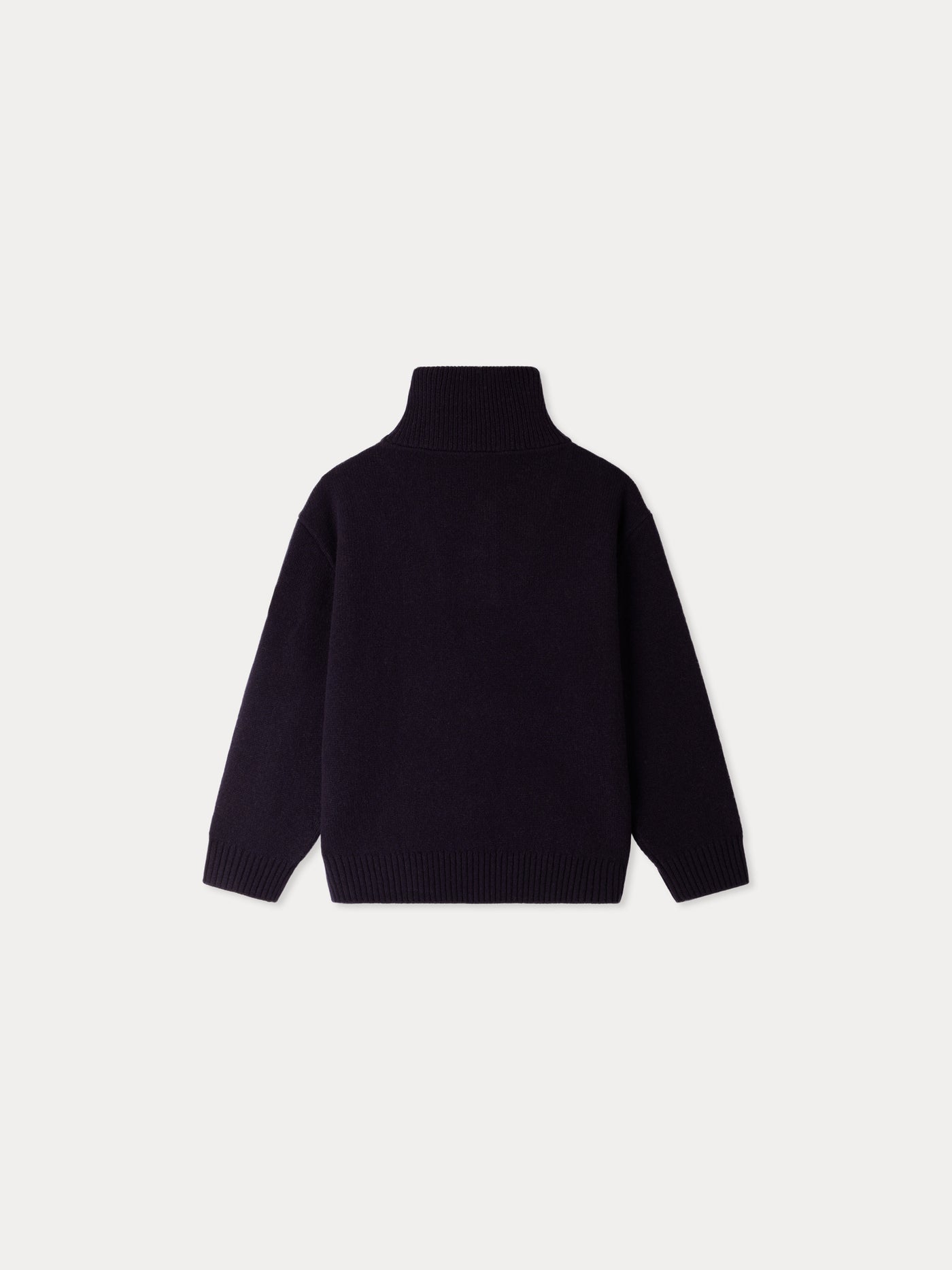 Pull Marinus à col montant zippé en laine