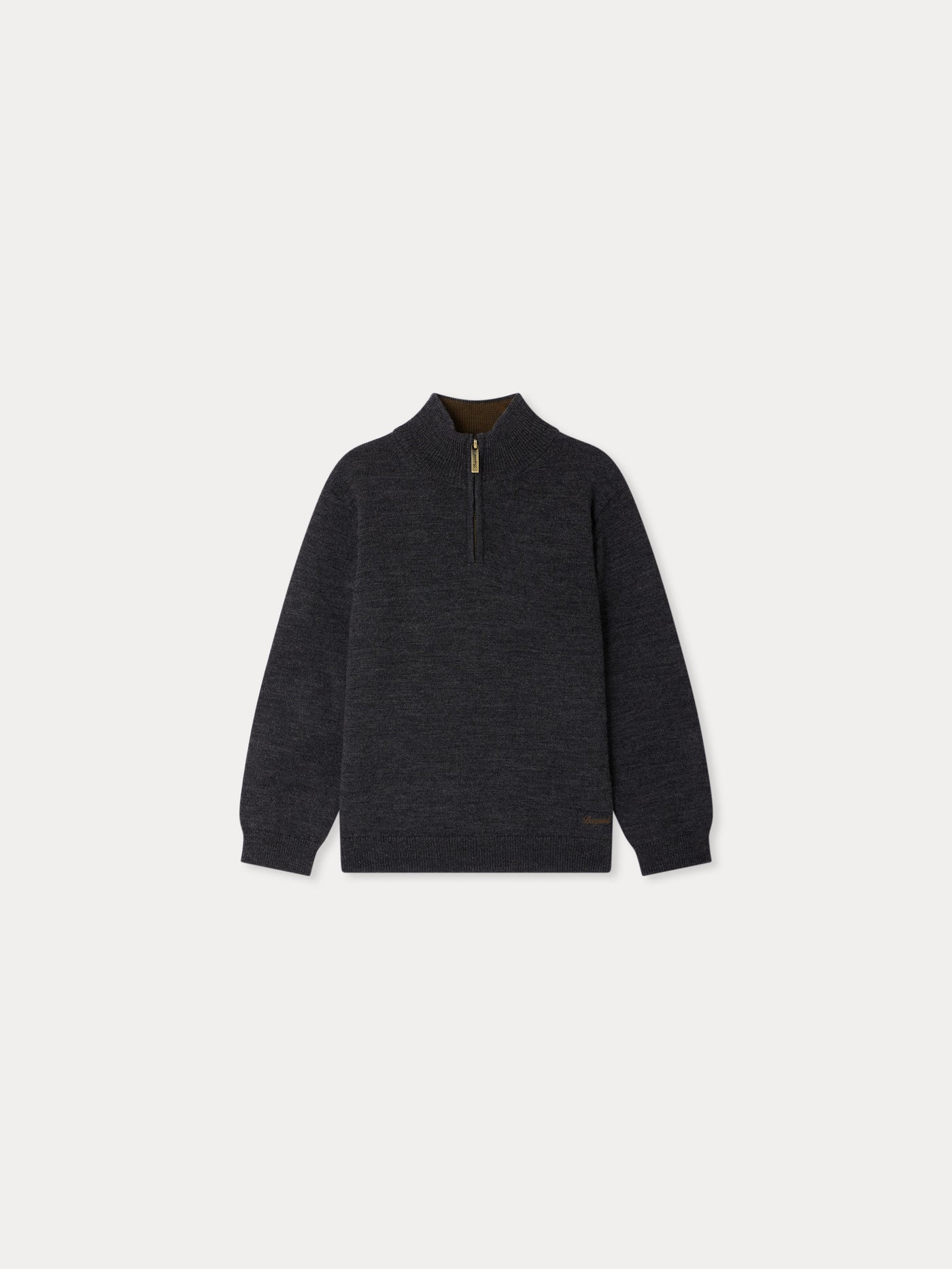 Maglione Gert con collo con zip in lana
