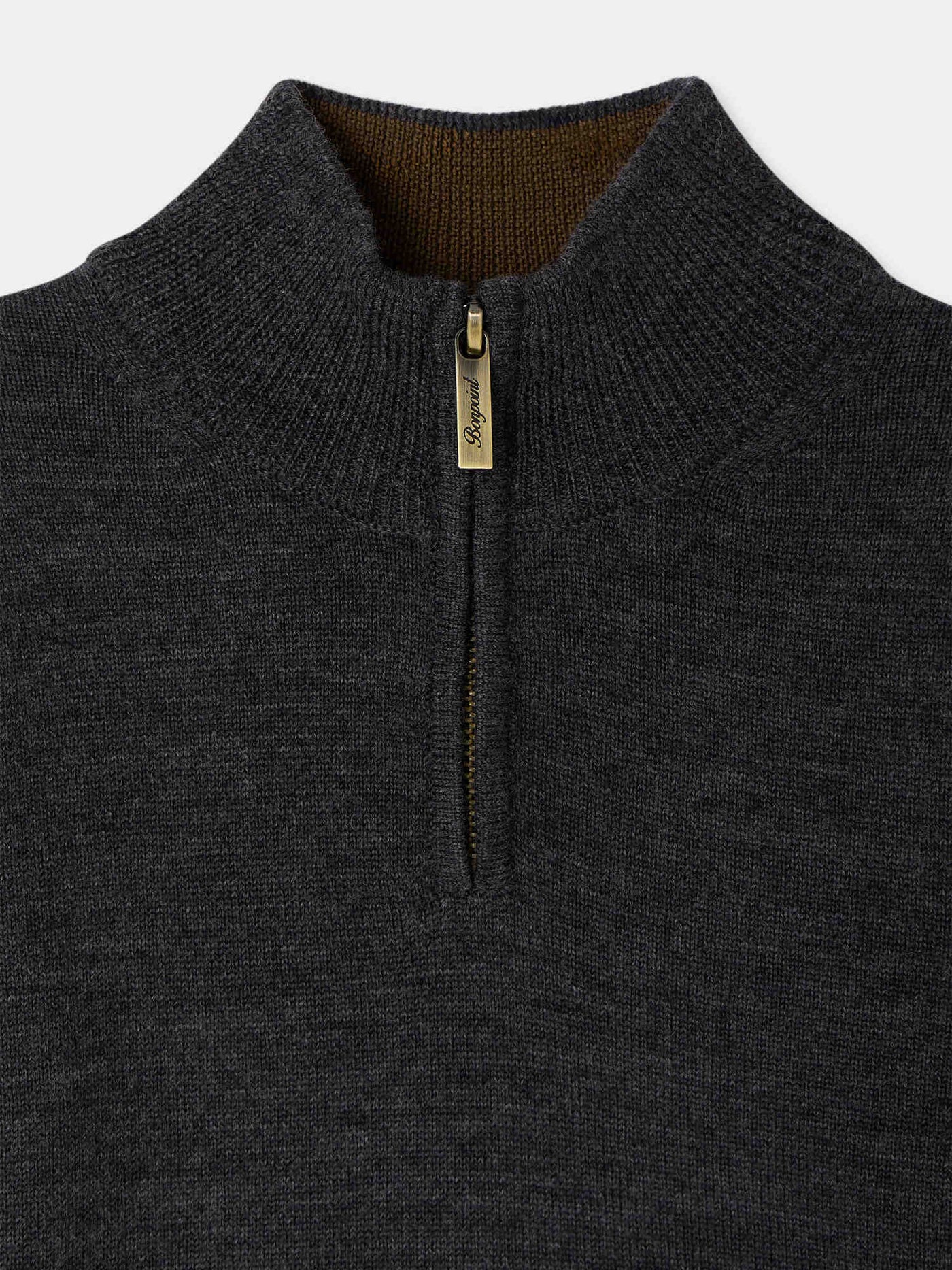 Maglione Gert con collo con zip in lana