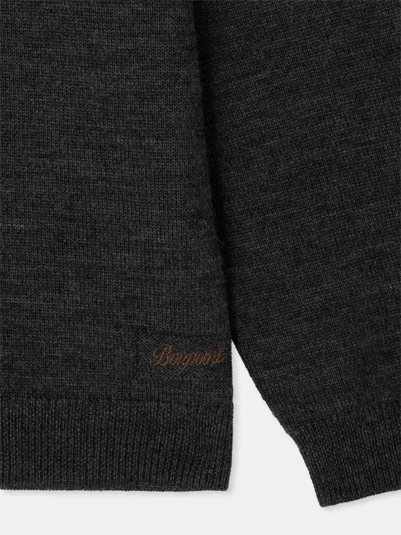 Maglione Gert con collo con zip in lana