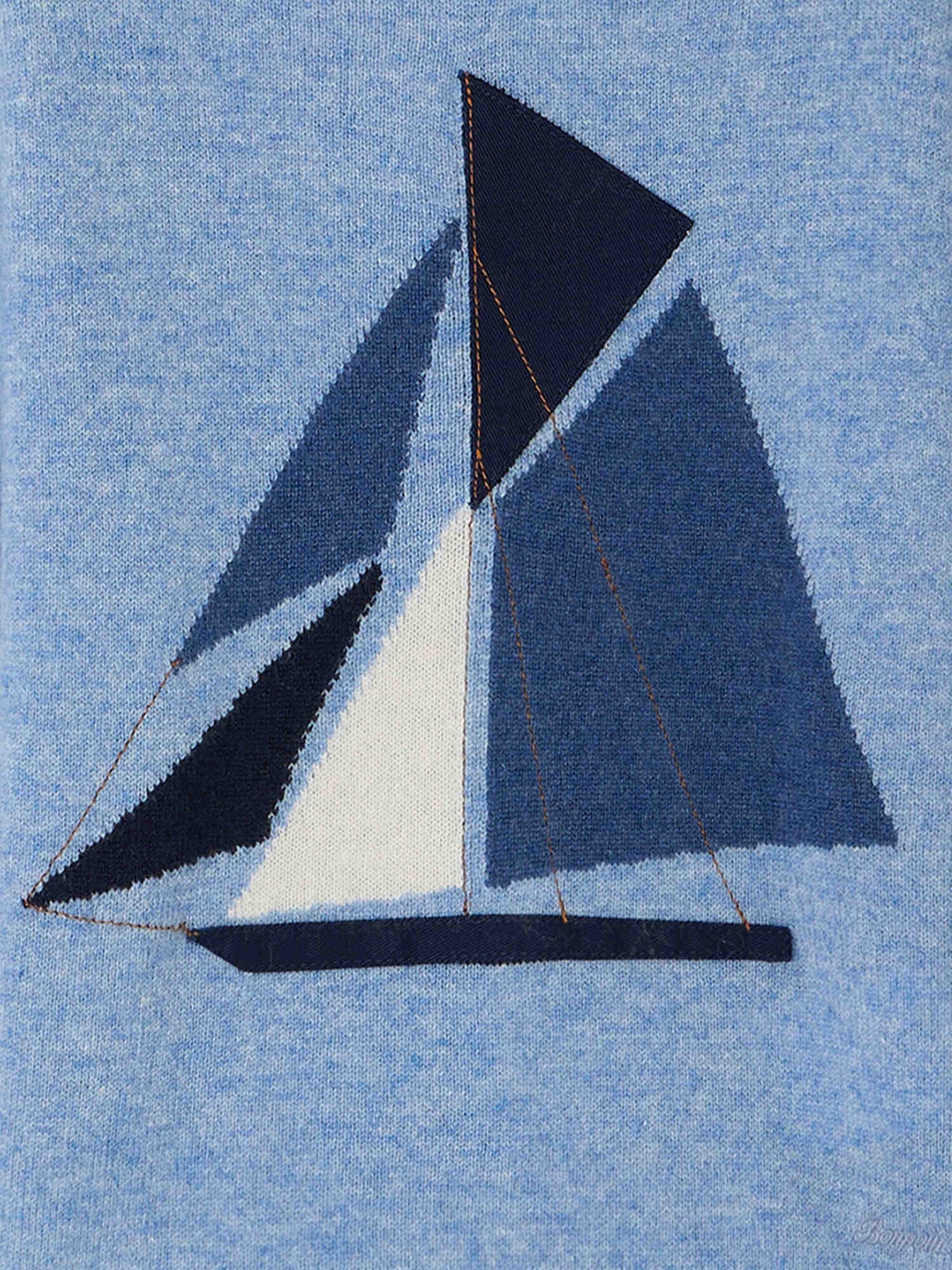 Pull Maor à motif bateau en cachemire