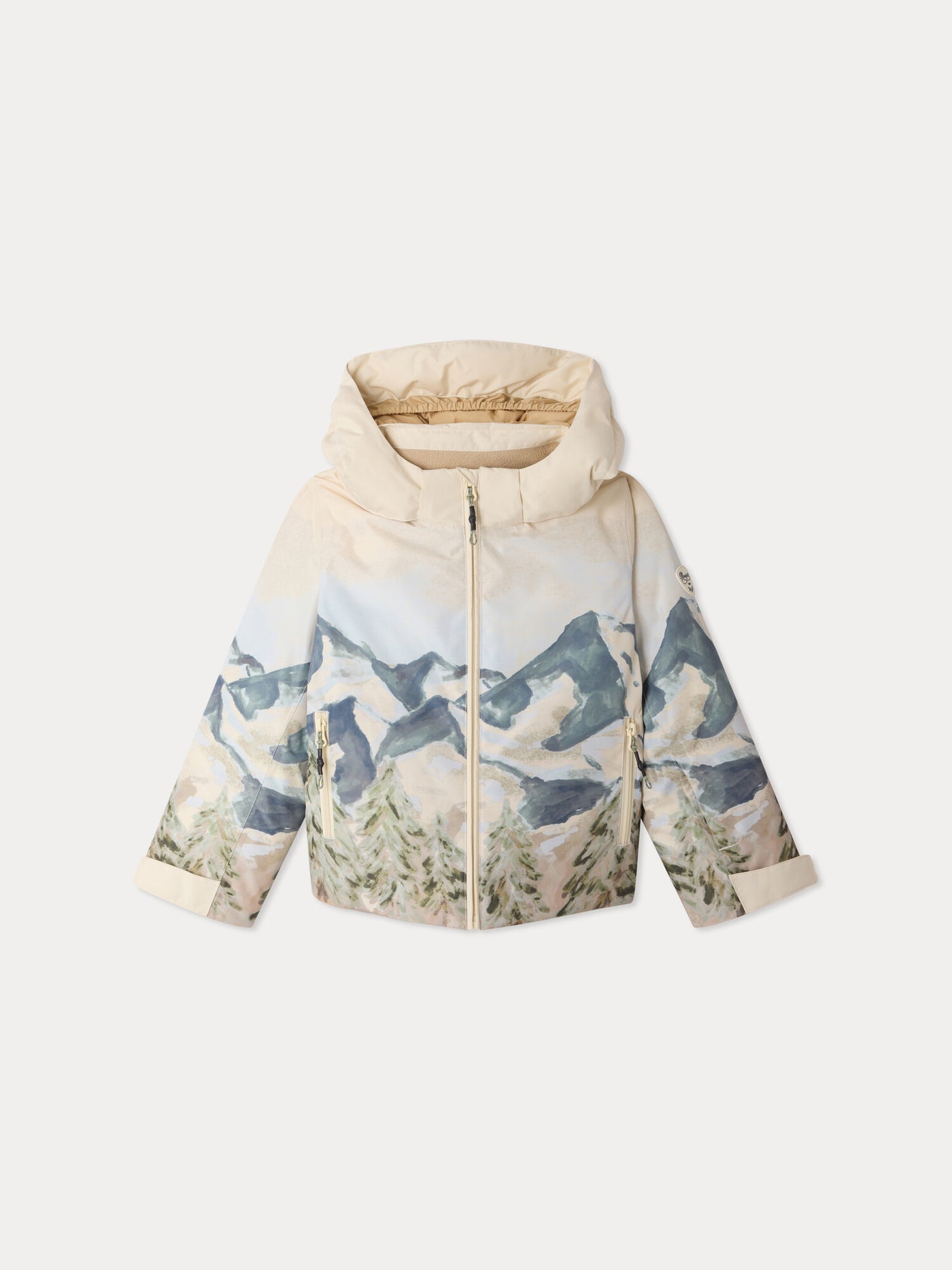 Doudoune de ski Mikado imperméable imprimée paysage de ski