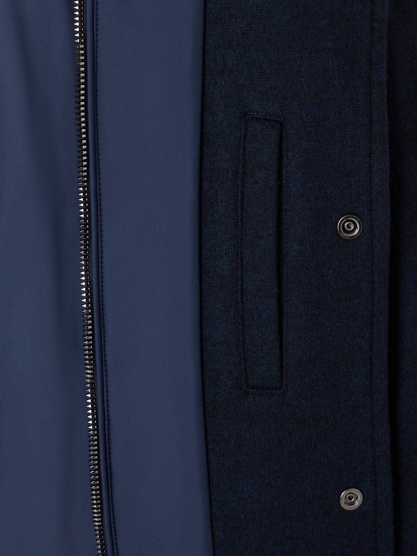 Chaqueta Milad bicolor con cremallera