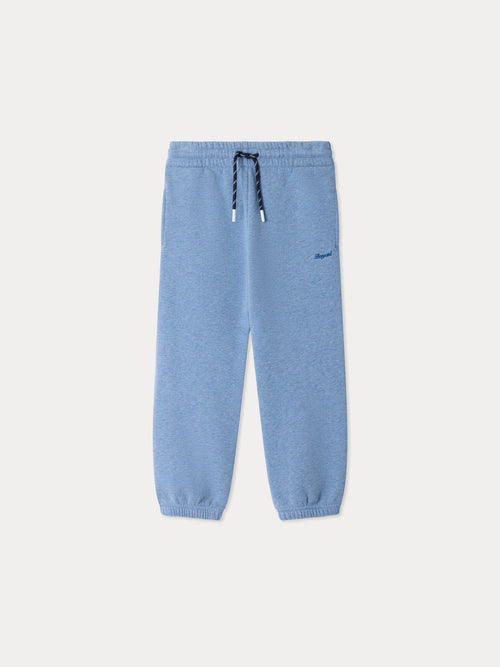 Jogger Langston blu in cotone biologico