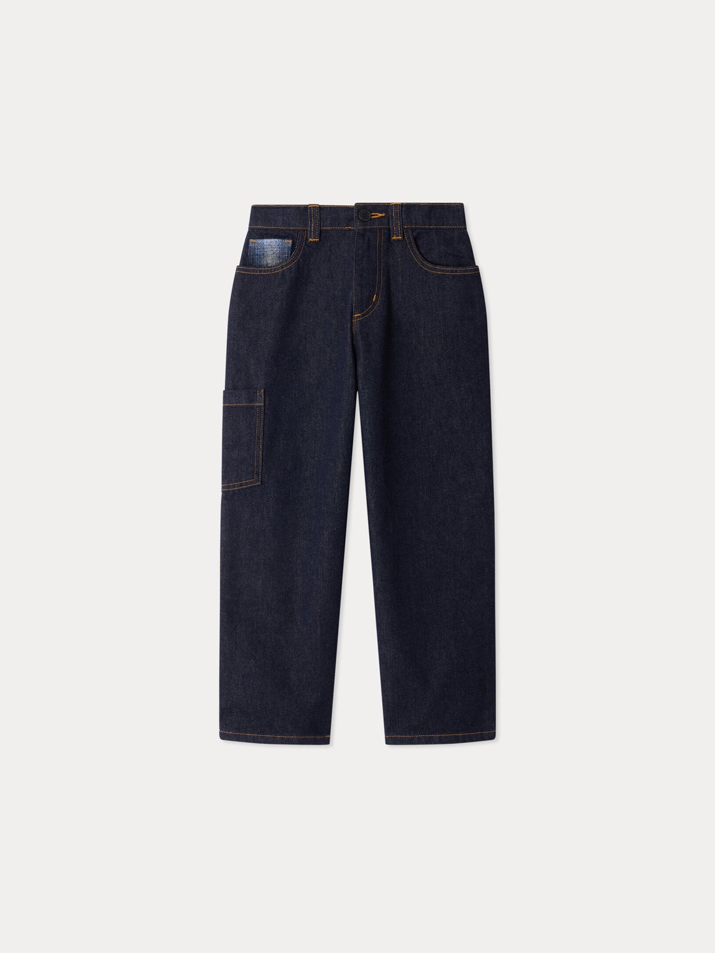 Bonpoint x Maison Kitsuné pantalon baggy Morys en coton biologique