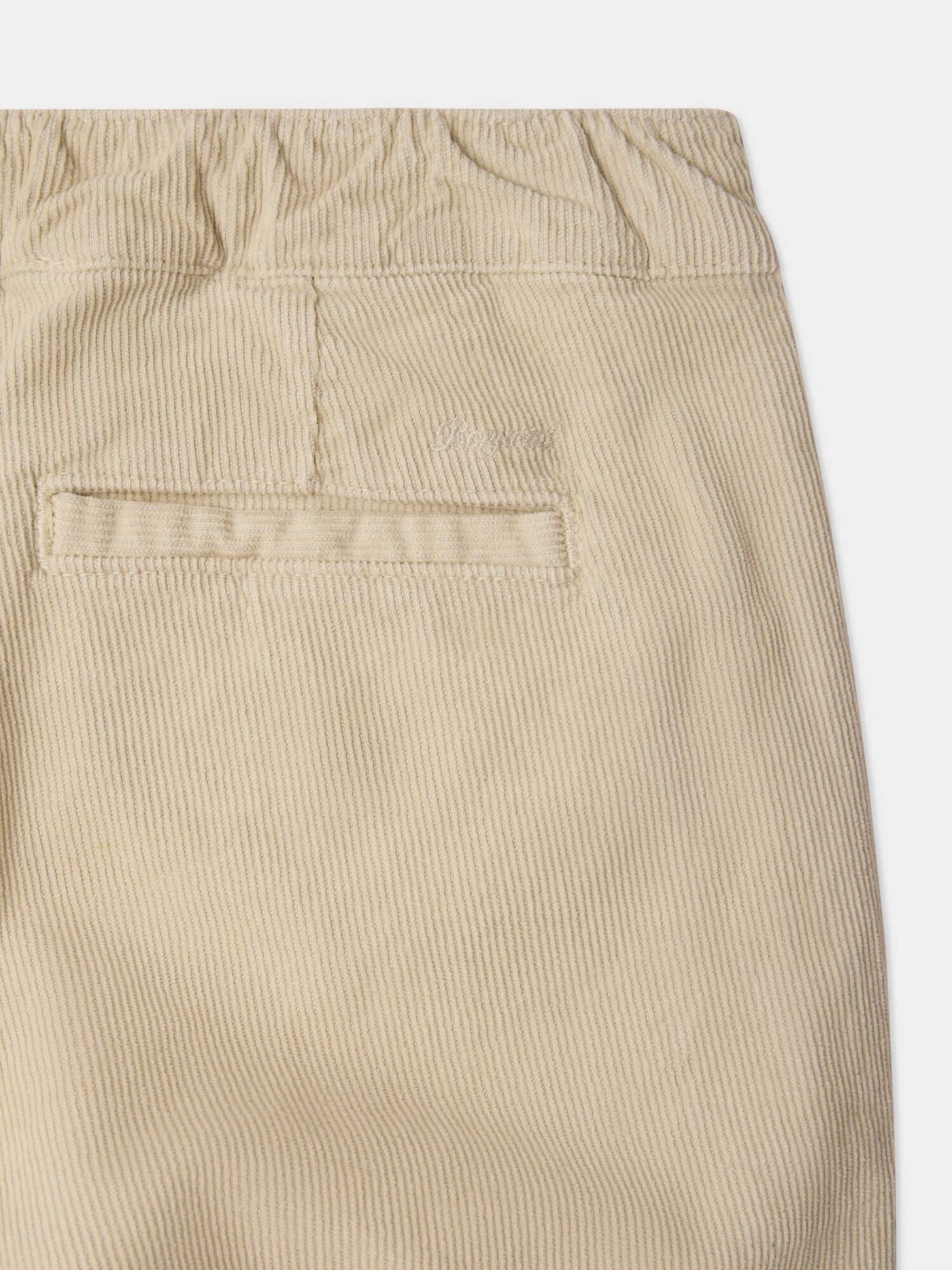 Pantalon Mirak droit avec broderie en coton biologique