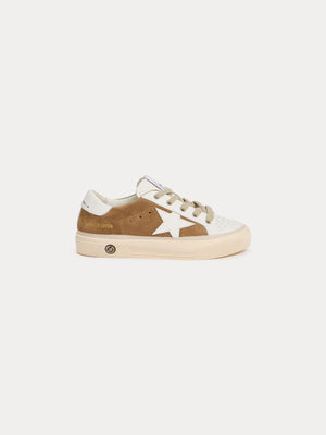 Bonpoint x Golden Goose Beigefarbene Sneaker May für Kinder