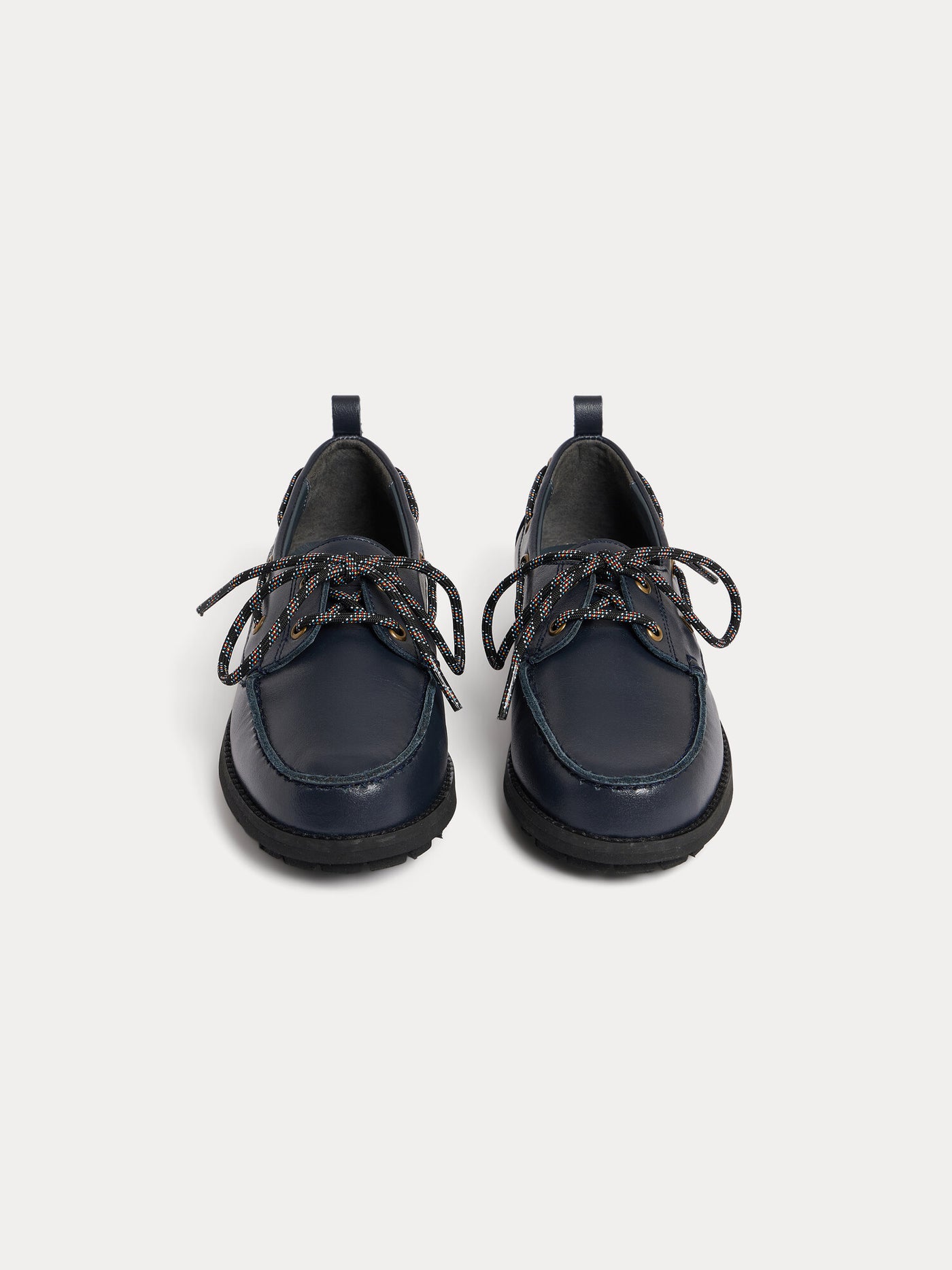 Jax marineblaue Bootsschuhe aus Leder