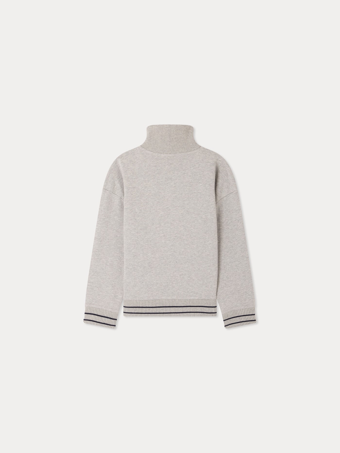Theos Sweatshirt mit Stehkragen aus Bio-Baumwolle