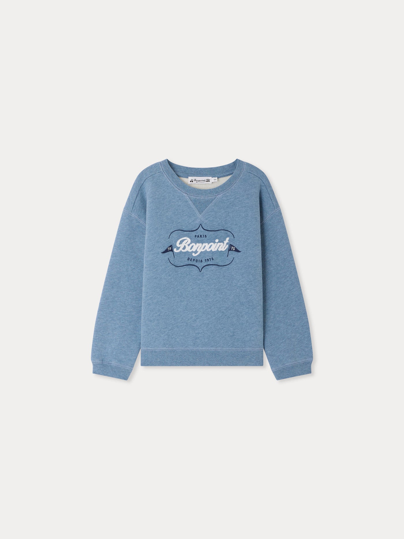 Sweatshirt Erol brodé en coton biologique