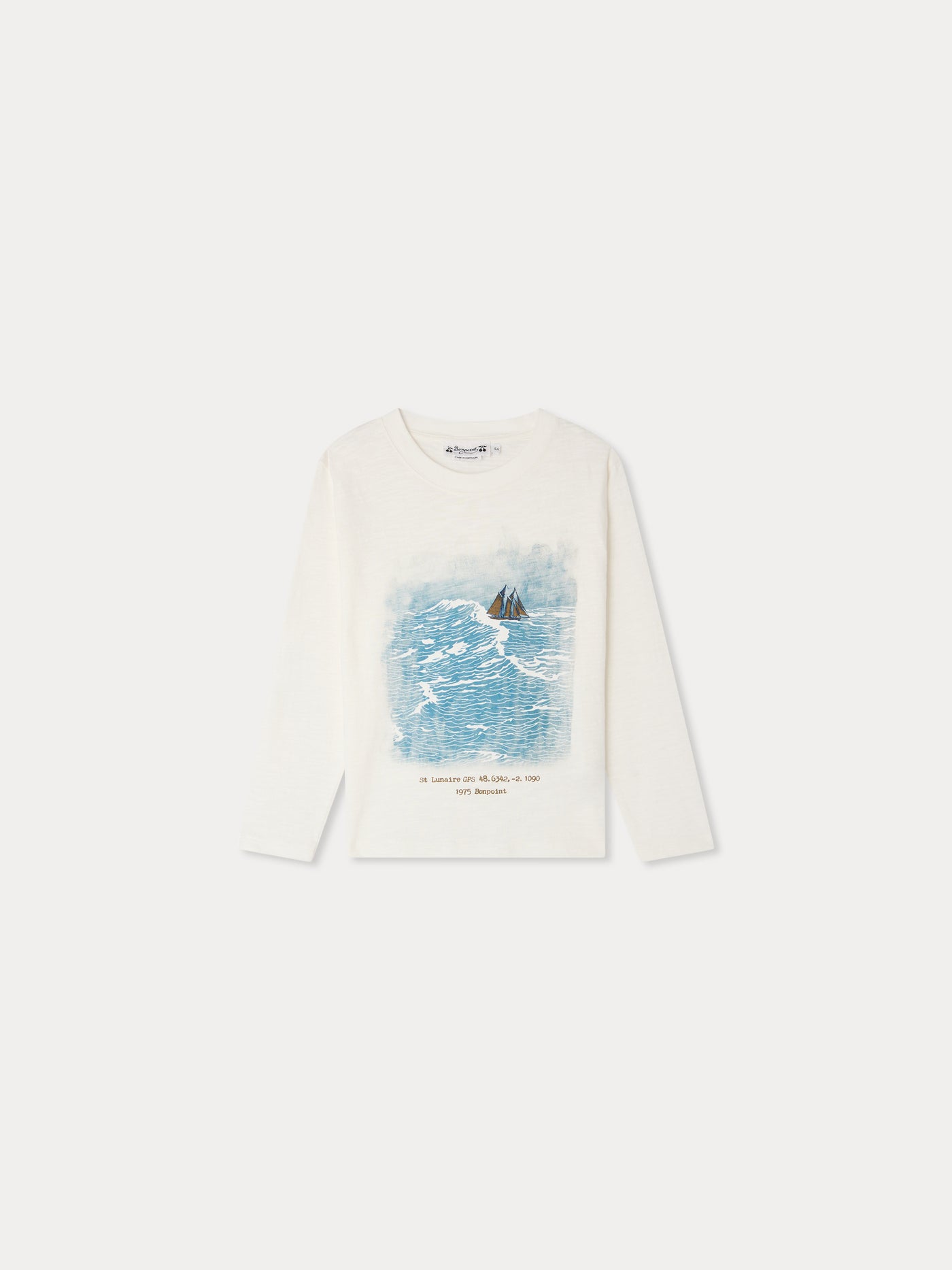 Camiseta Tadda con estampado de tormenta de algodón orgánico