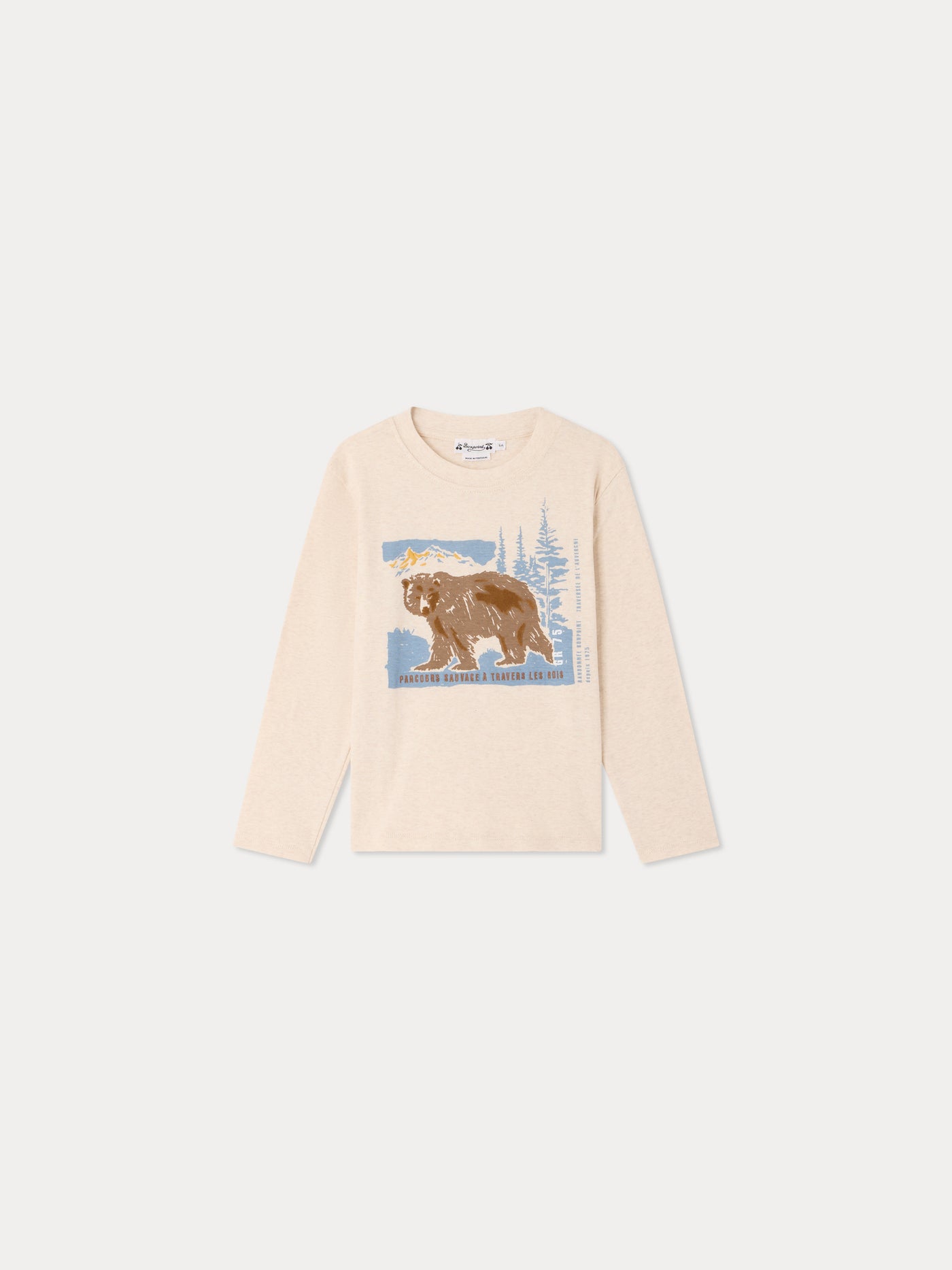 Tadda bear print T-shirt in organic cotton