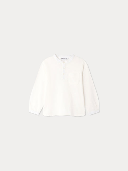 T‑shirt Jartiste à col boutonné en coton biologique