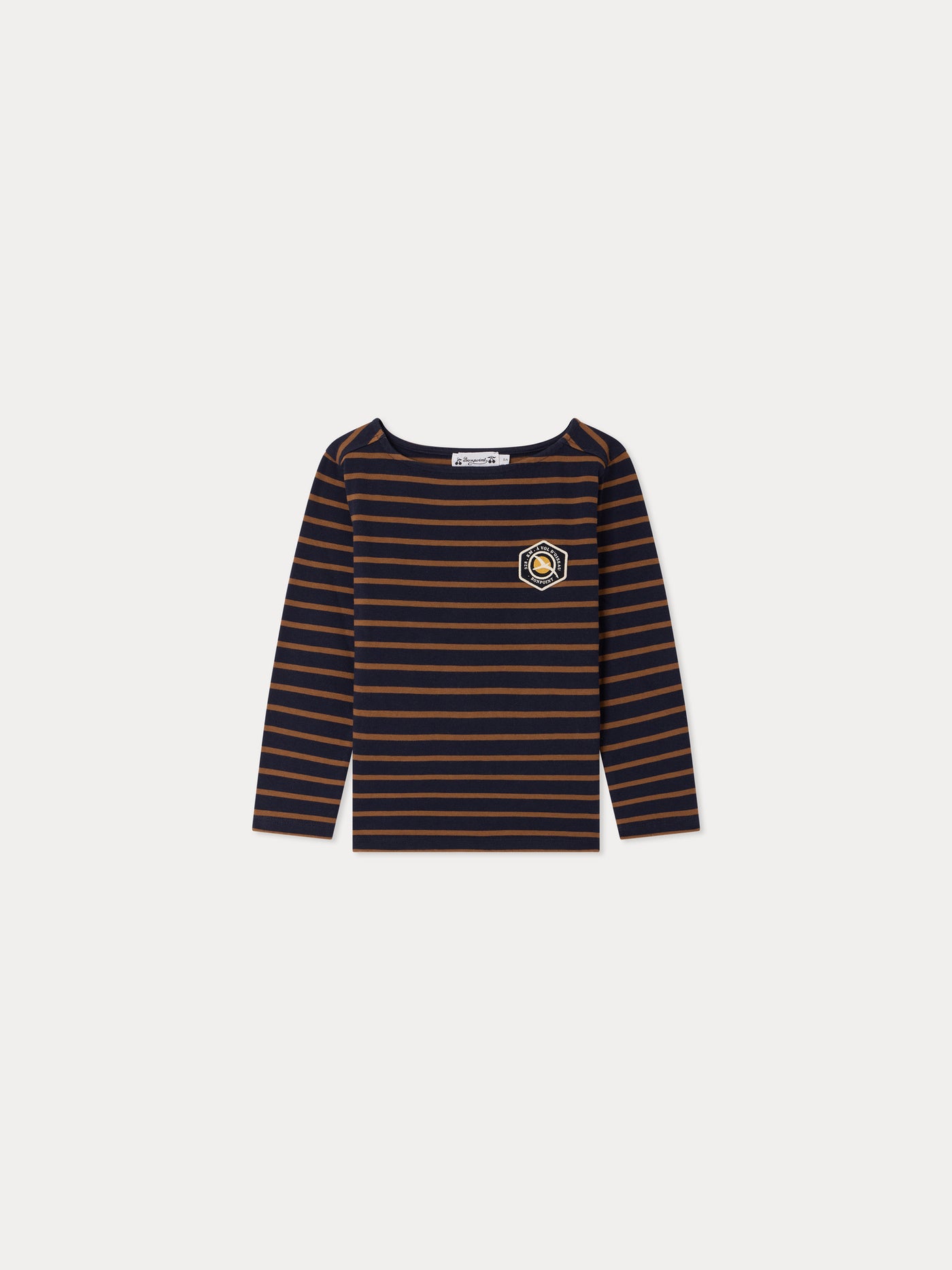 T-shirt Baudelaire a righe in cotone biologico