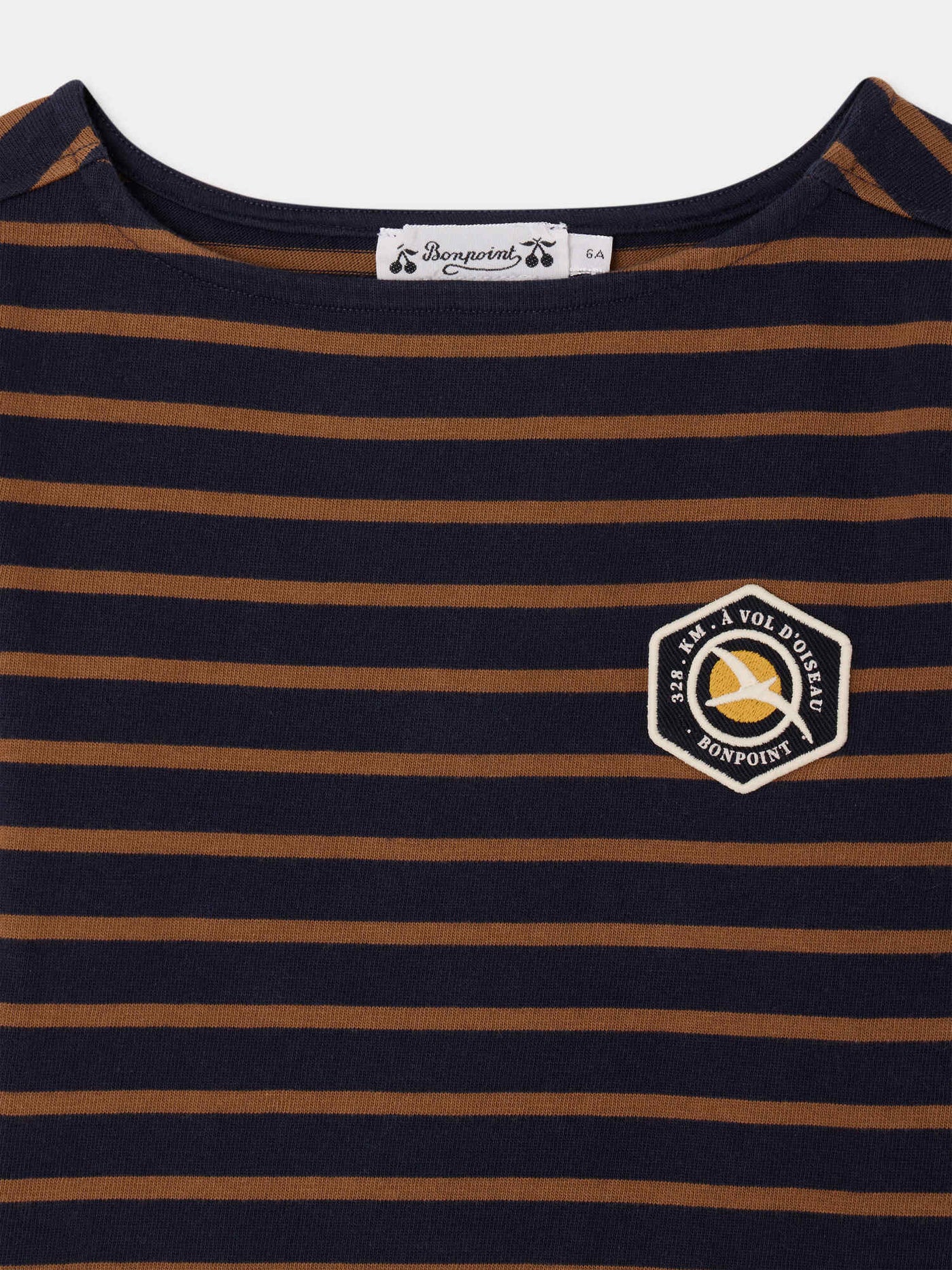 T-shirt Baudelaire a righe in cotone biologico