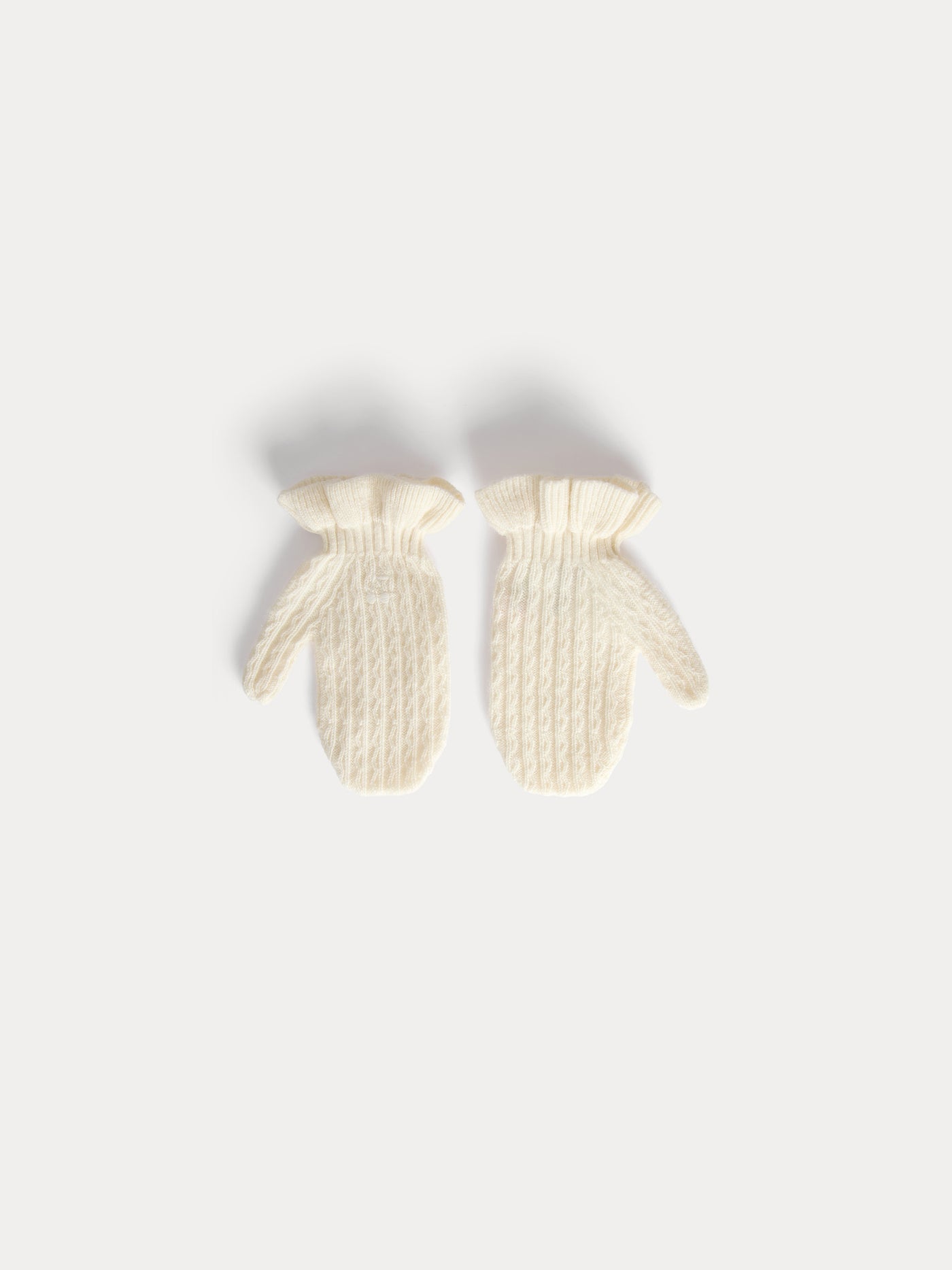 Meryn mittens in fancy-stitch wool and cashmere