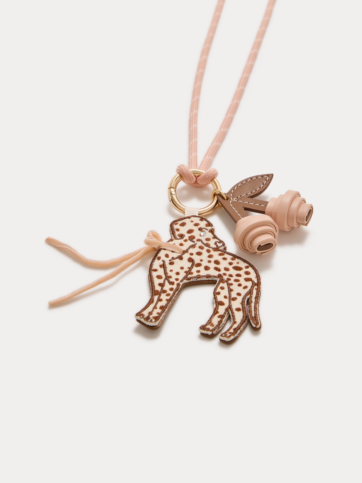 Collier Milaya à pendentifs chien et cerise