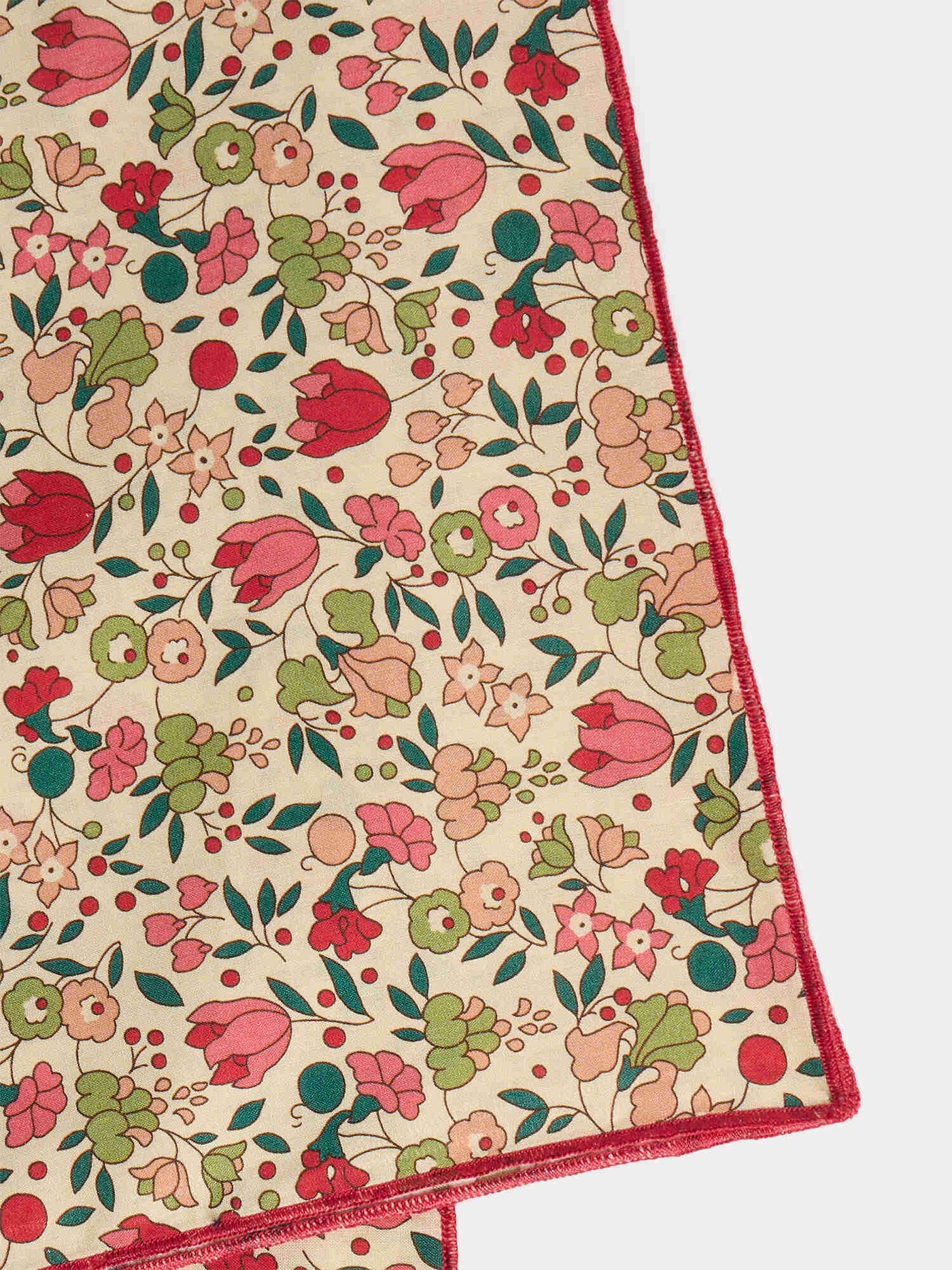 Cayati-Schal aus rosa Liberty-Stoff Bio-Baumwolle