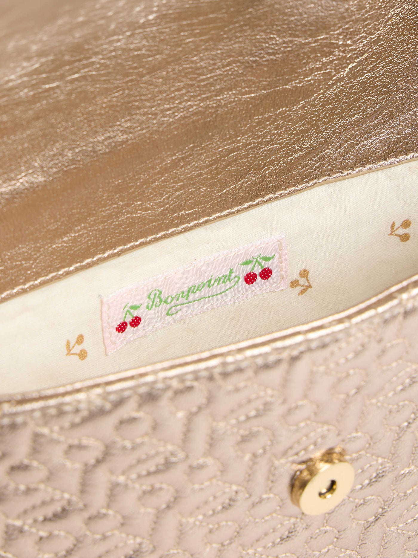 Bag Malory quilted, cherry print