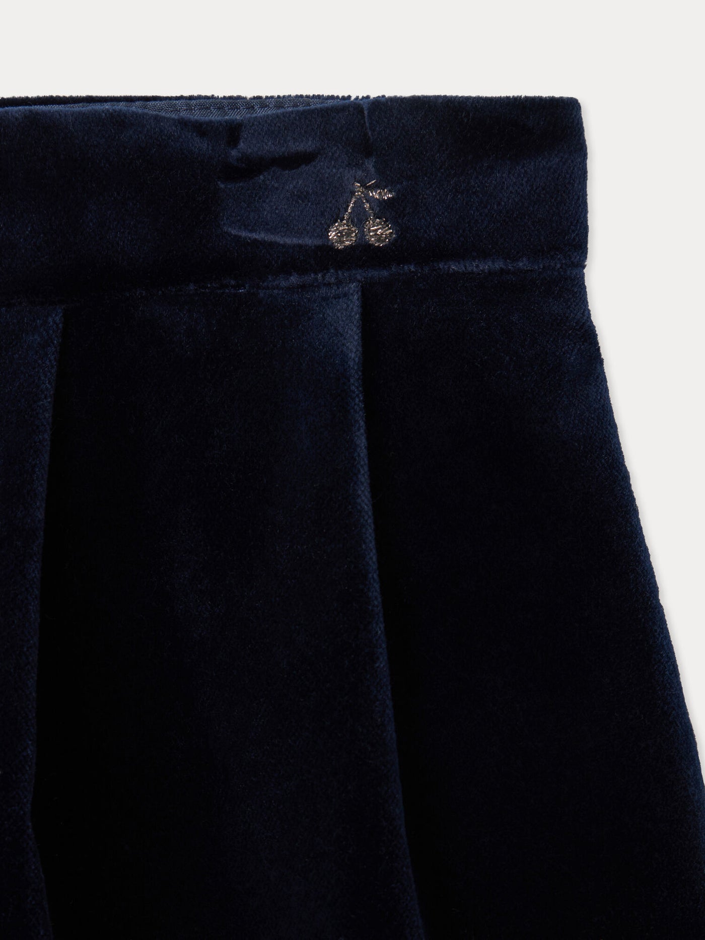 Shorts Jua marineblau aus Bio-Baumwollsamt
