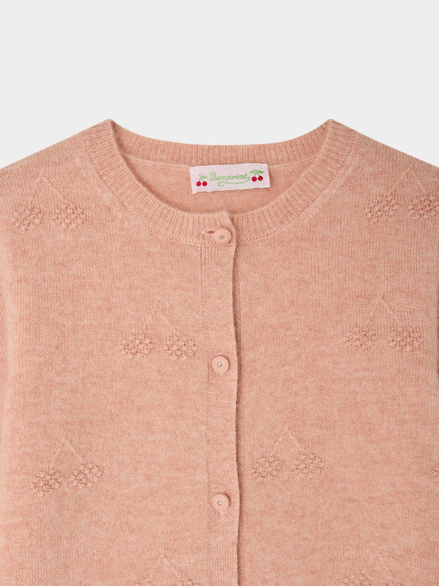 Manon cherry cardigan in cashmere