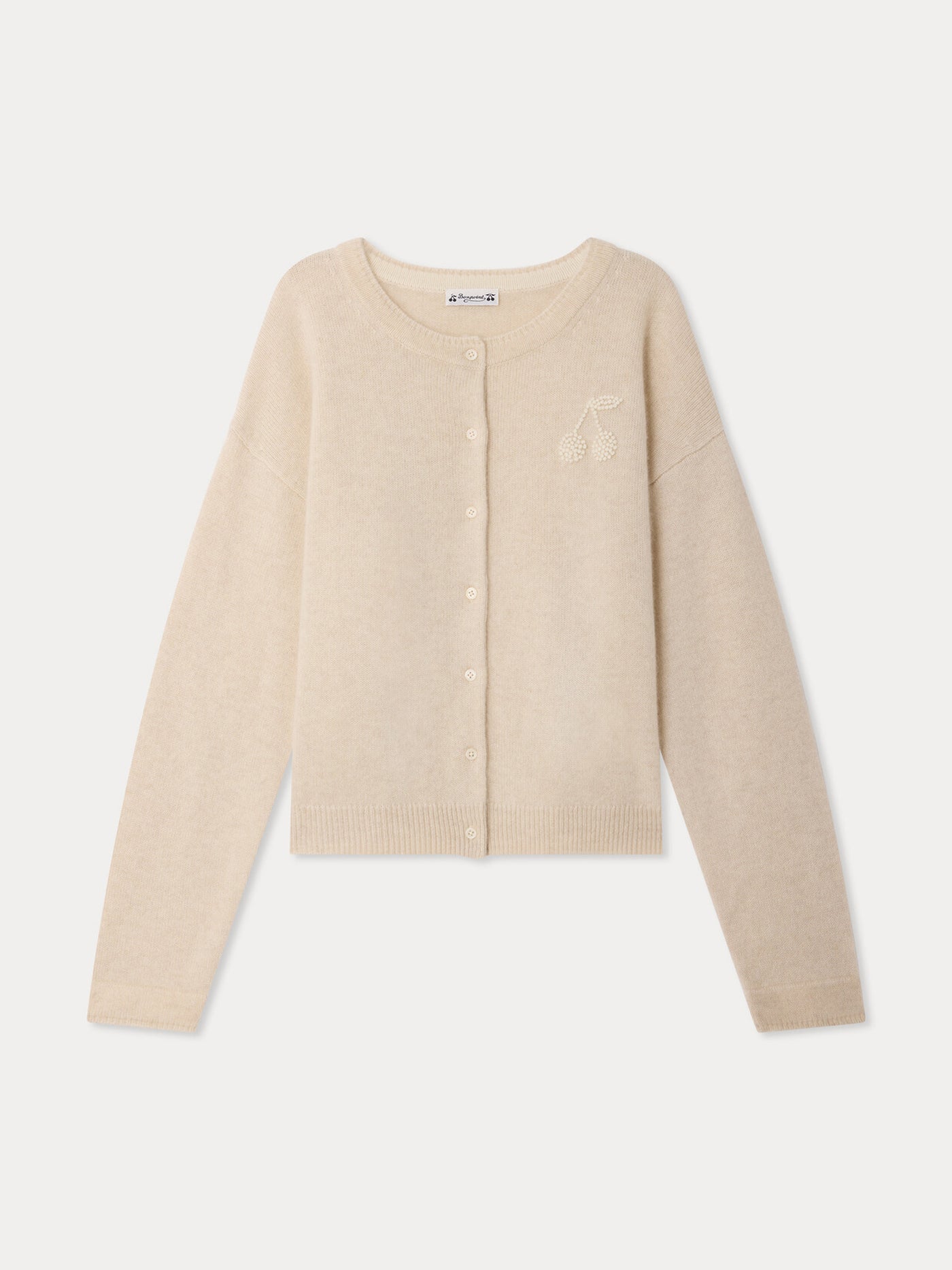 Judicael Grown-Up cashmere cardigan with hand-embroidered cherry