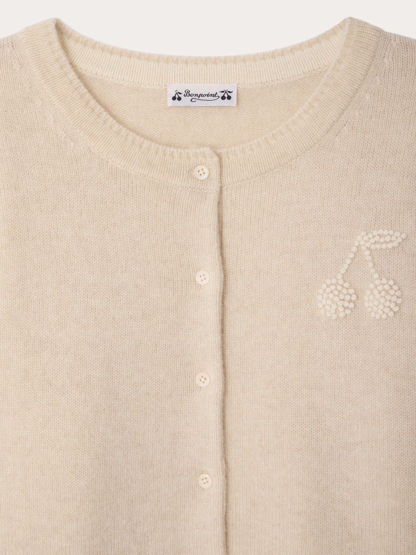 Judicael Grown-Up cashmere cardigan with hand-embroidered cherry