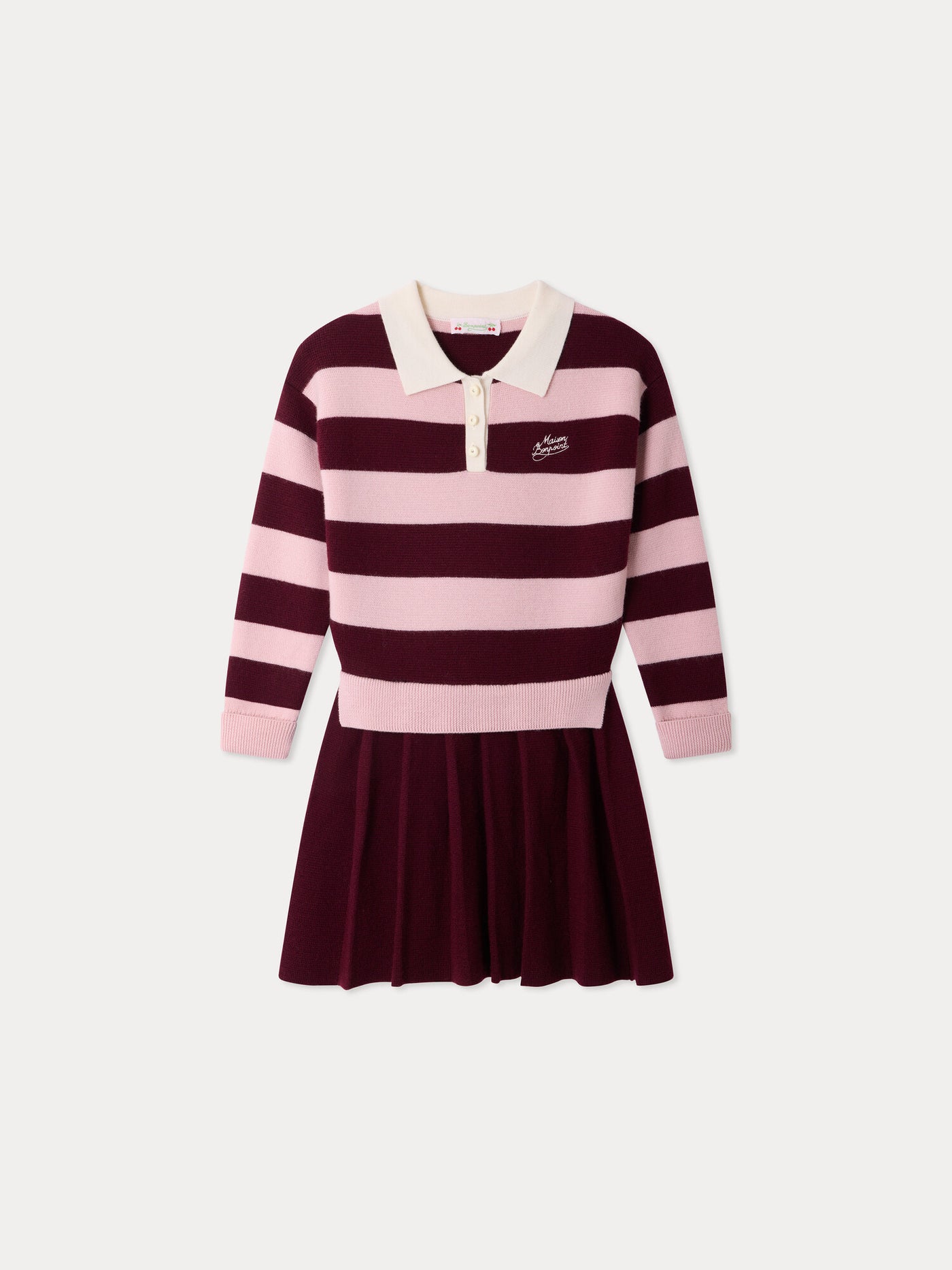Robe polo rayée Maeva