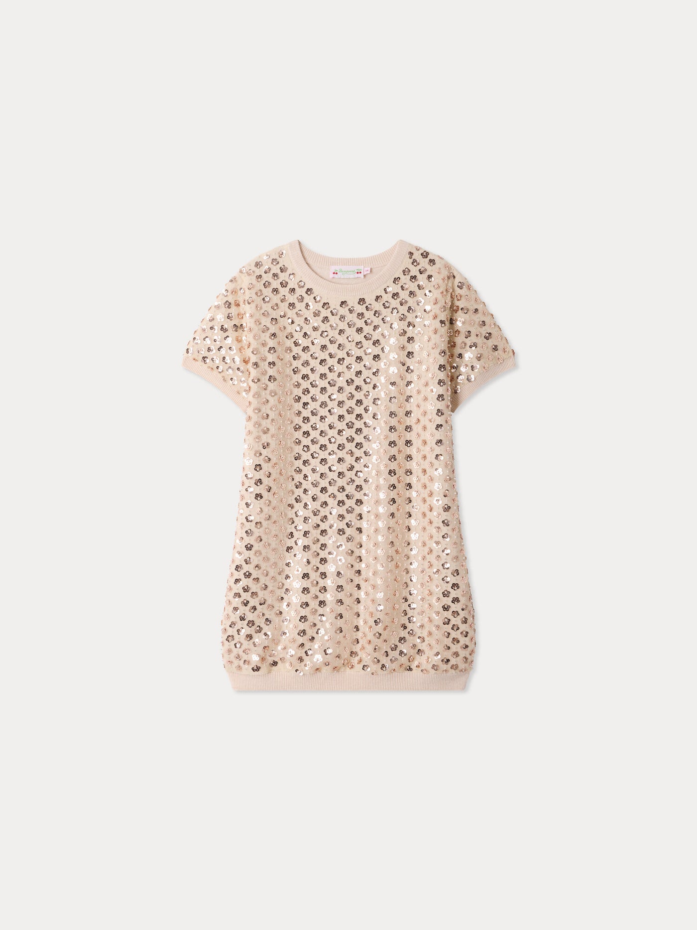 Kleid Marlise aus Strick mit Pailletten-Tüll