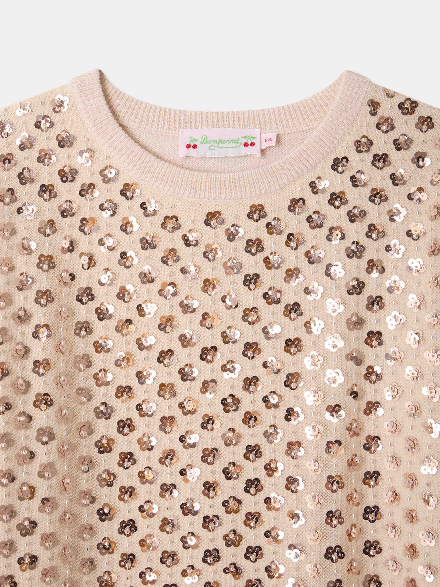 Kleid Marlise aus Strick mit Pailletten-Tüll
