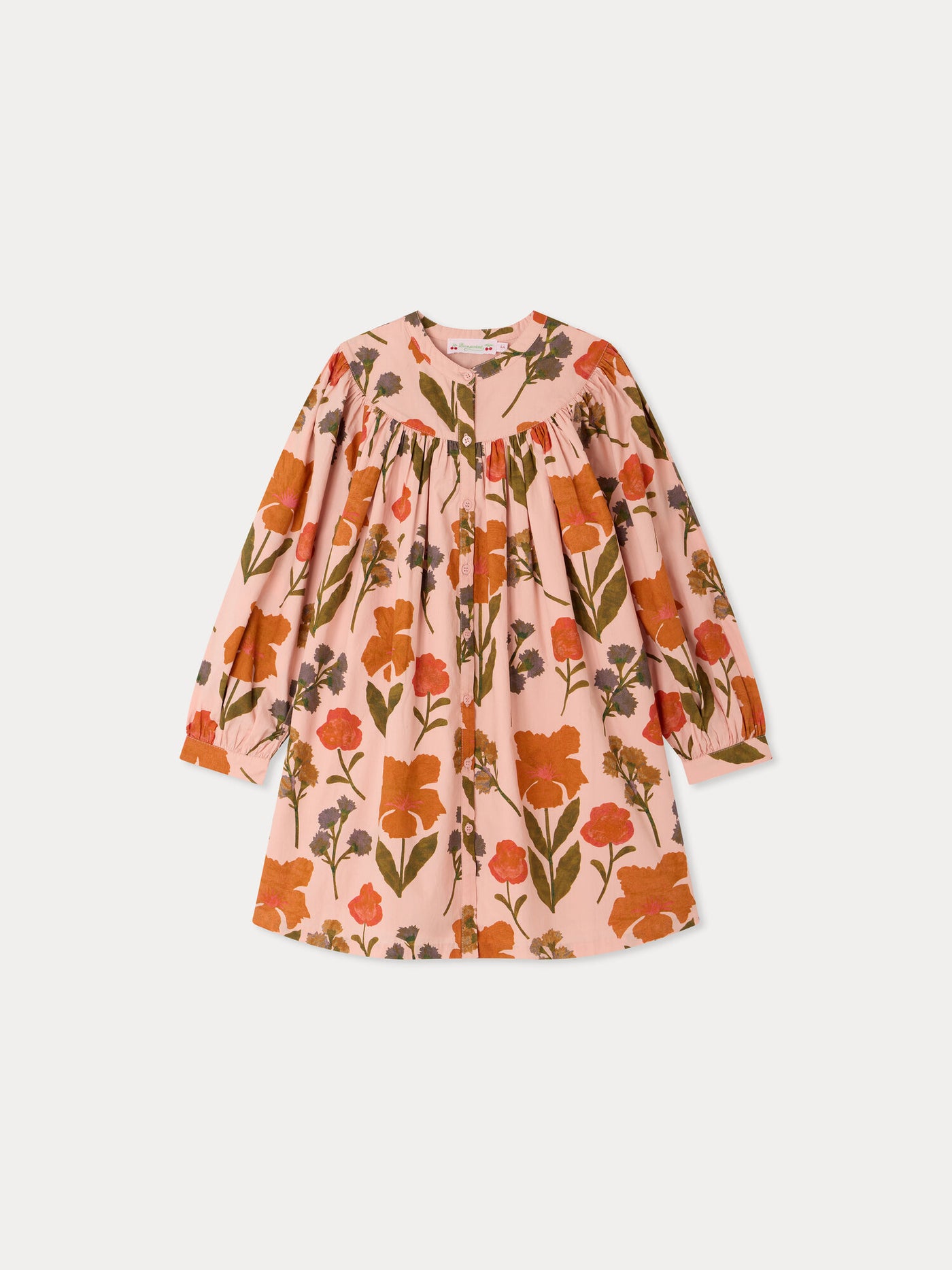 Robe Madwiga imprimée fleurs en coton biologique