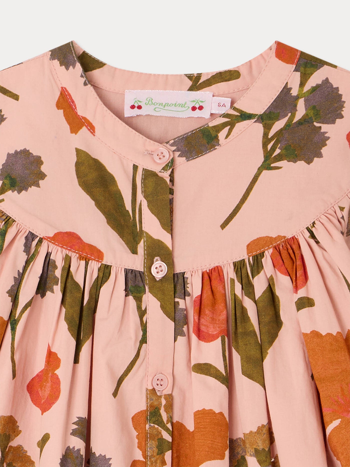 Robe Madwiga imprimée fleurs en coton biologique