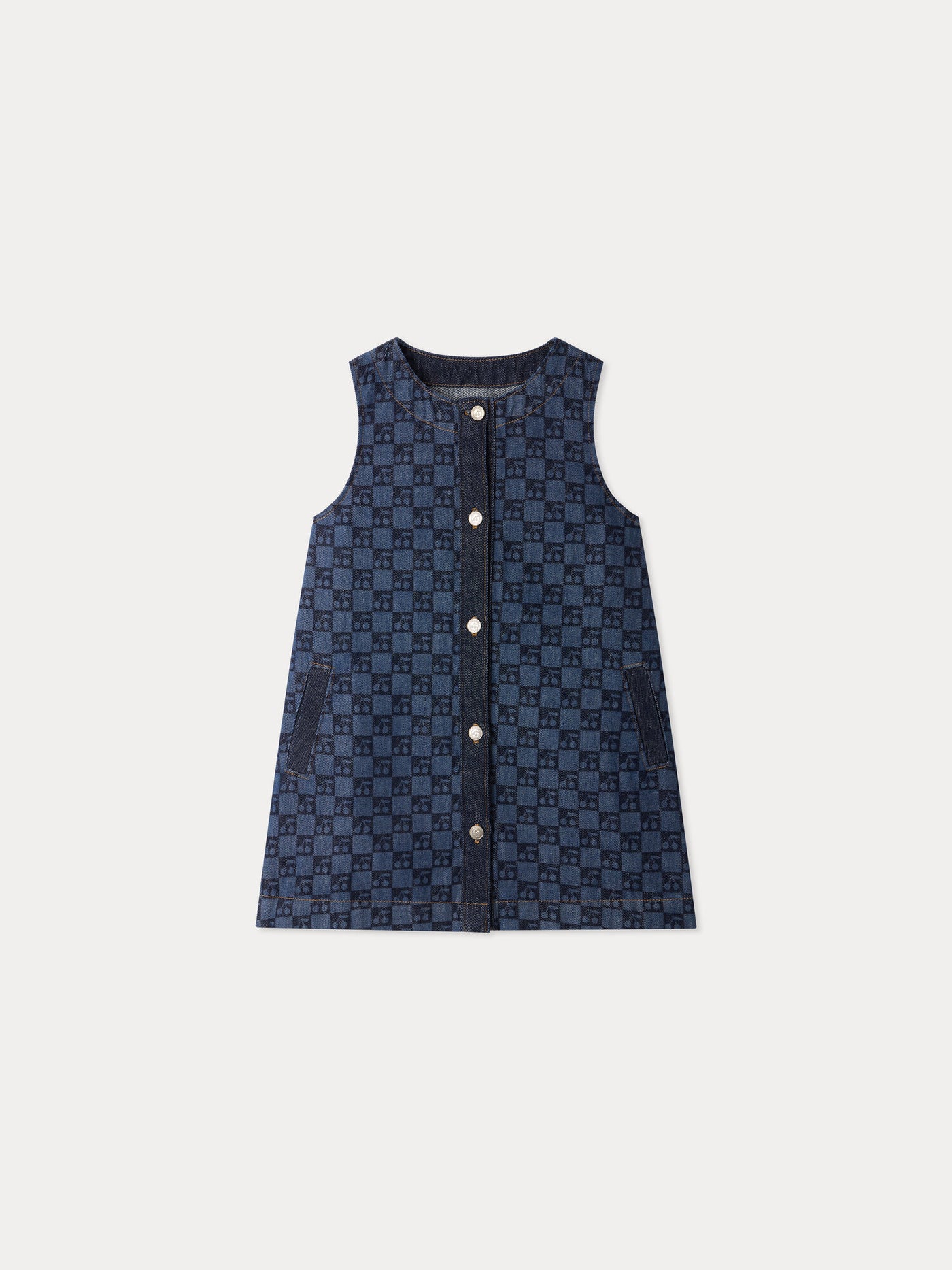 Jette Kleid mit Kirsch-Karo-Print aus Bio-Baumwolle