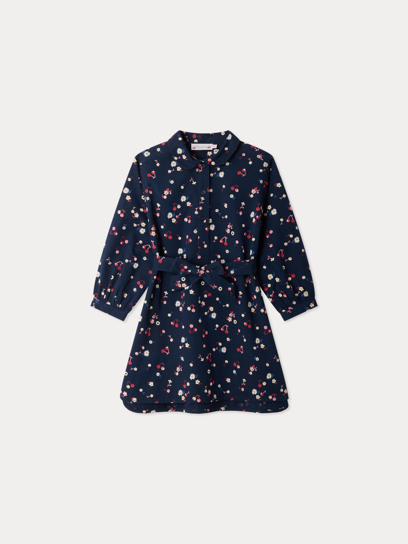 Milaine-Kleid mit Peter-Pan-Kragen aus Bio-Baumwoll-Twill