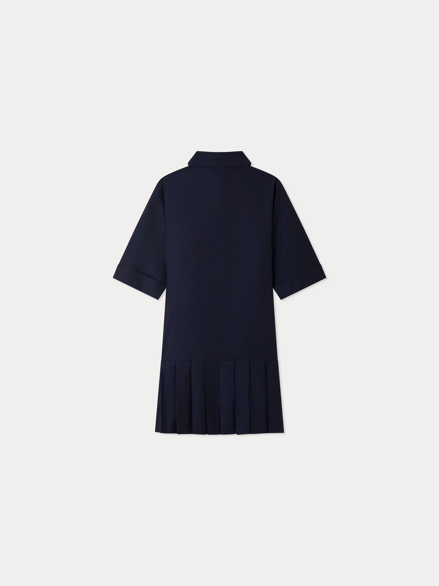 Maribelle-Hemdkleid mit Plissee und Handstickerei