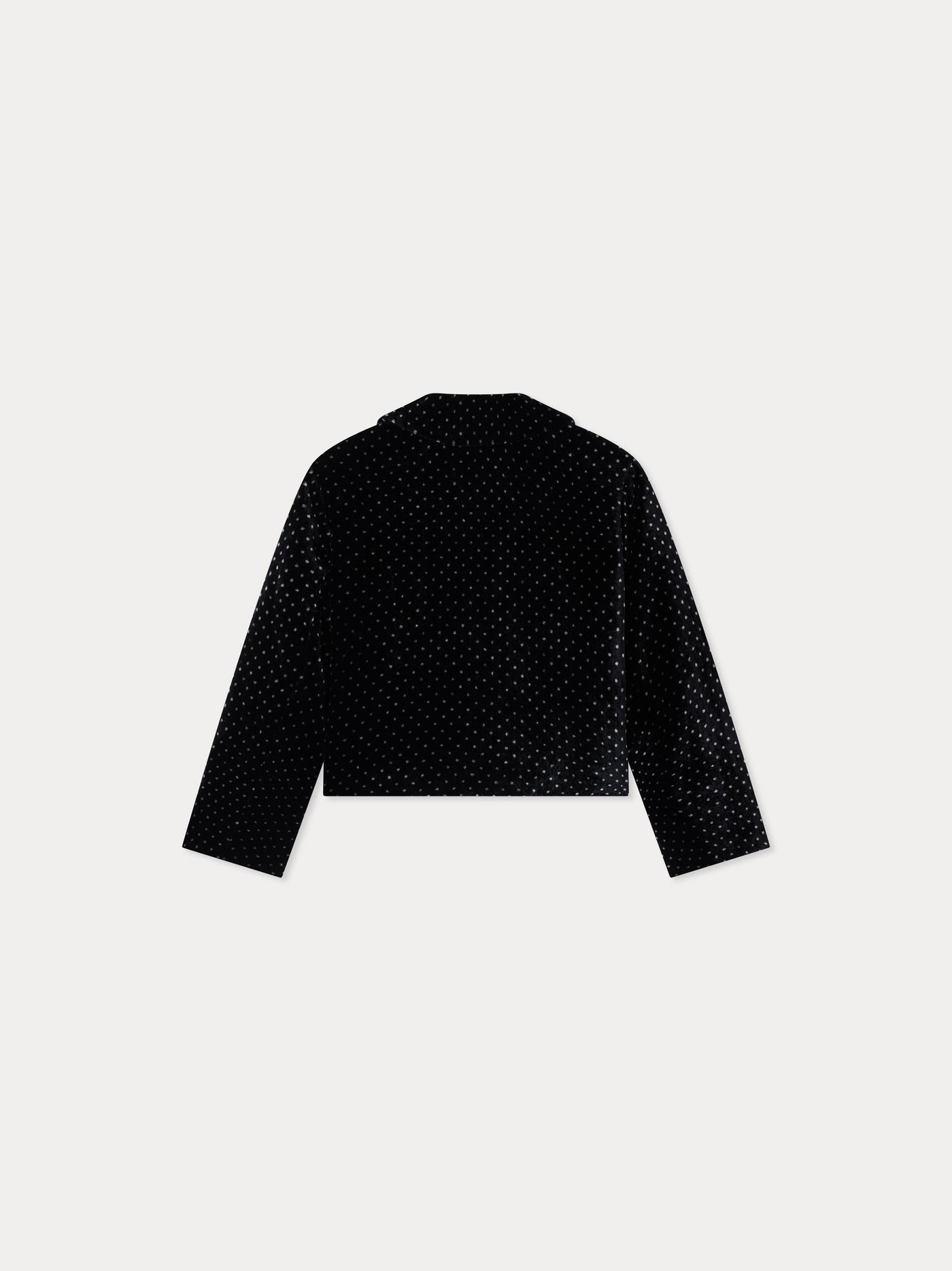 Jacke Maeliane aus Samt mit Punktedruck