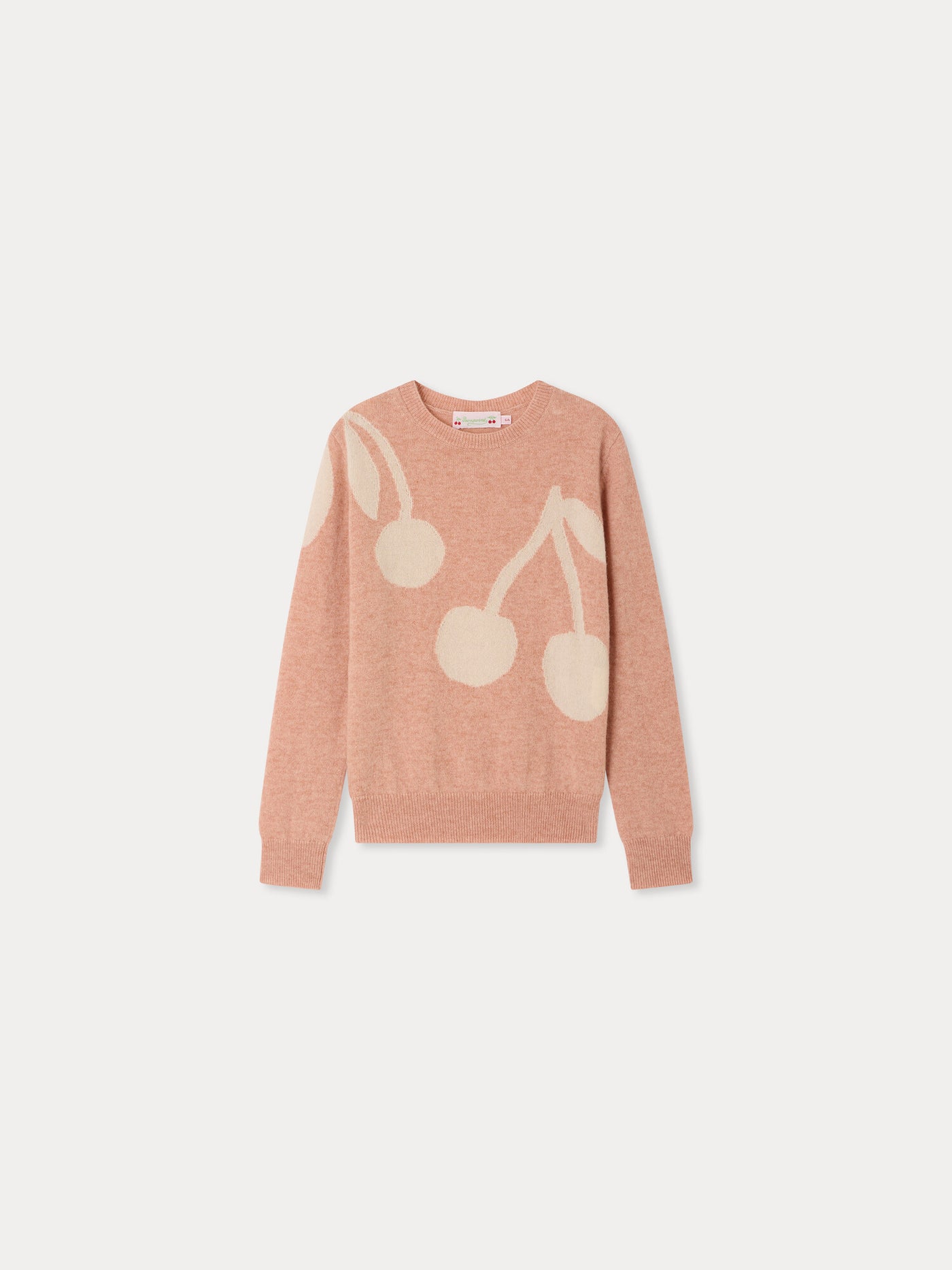 Pullover Margaux mit Kirschen aus Kaschmir