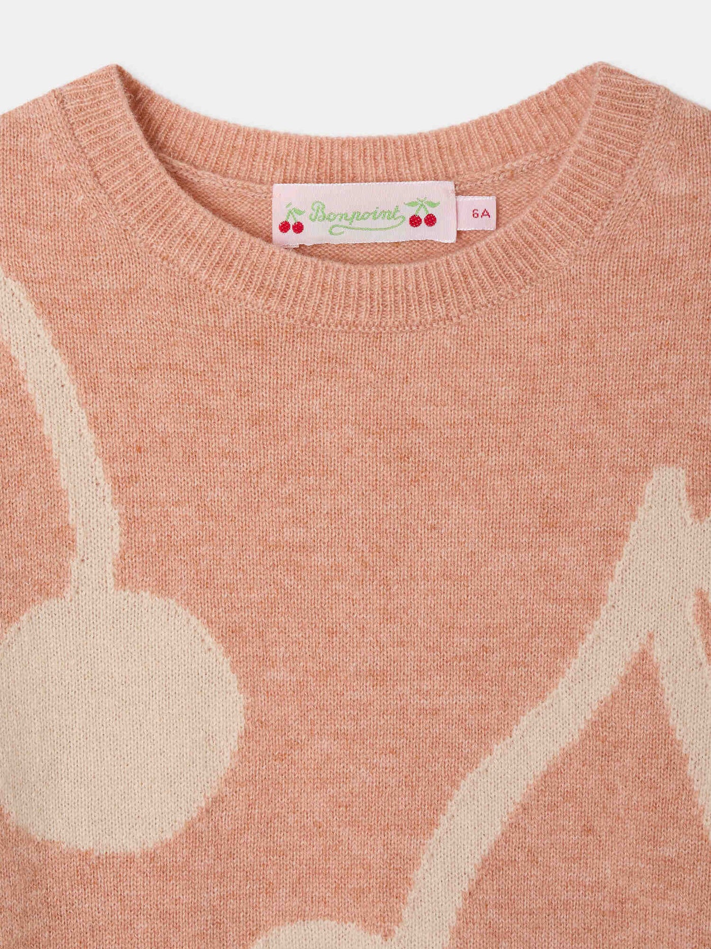Pullover Margaux mit Kirschen aus Kaschmir