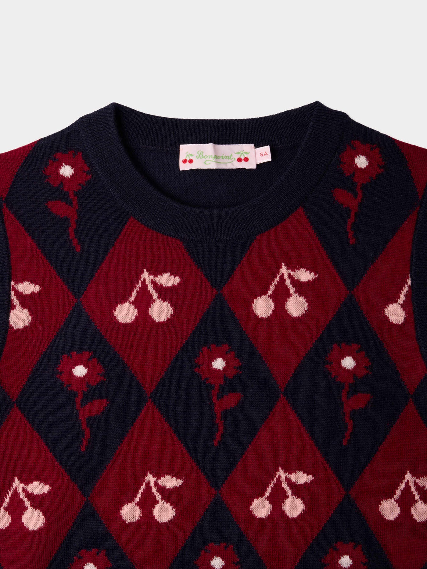 Pull Maelle sans manche à cerises