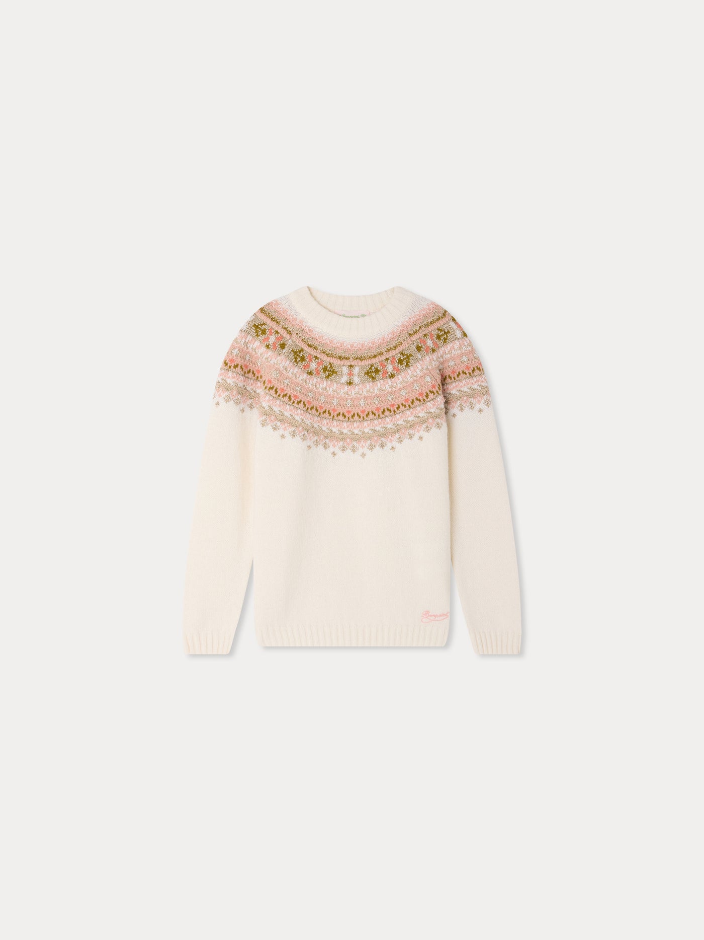 Maglione Mirela in jacquard ricamato